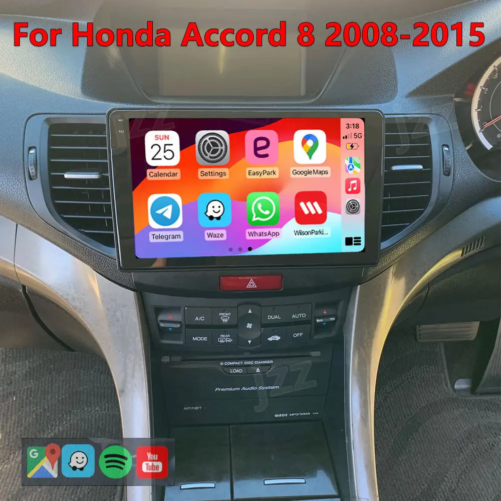 Android 9 Inch Touchscreen Car Radio Stereo for Honda Accord 8 2008-2015 with Carplay Android Auto GPS Navigation with BT WiFi U
Android 9 Inch Touchscreen Car Radio Stereo for Honda Accord 8 2008-2015 with Carplay Android Auto GPS Navigation with BT WiFi U