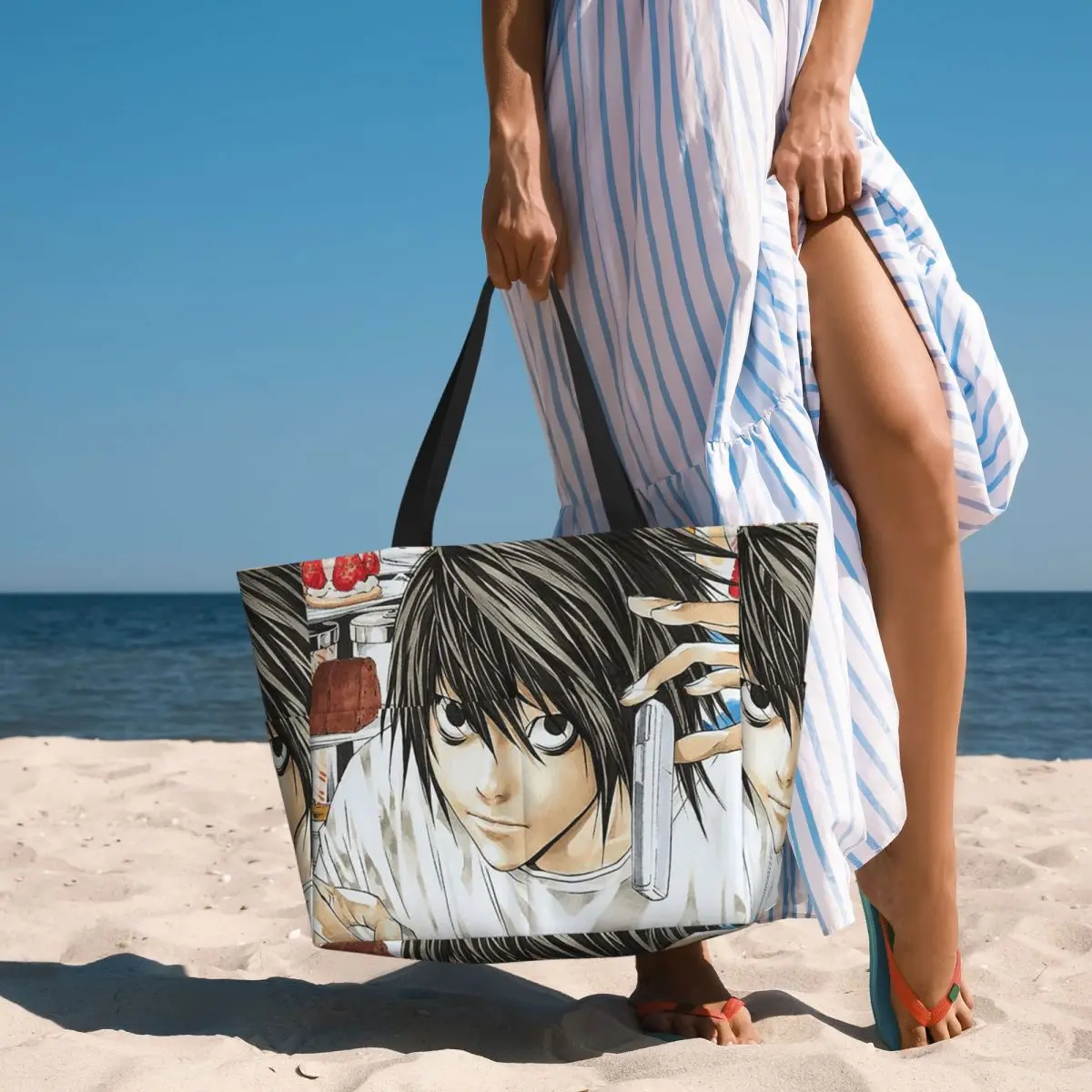 Deaths Notes Ryuk Anime Beach Tote Bag Sport Gym Yoga Duffle Large Tote Bag Women Travel Bag Fitness bag
Deaths Notes Ryuk Anime Beach Tote Bag Sport Gym Yoga Duffle Large Tote Bag Women Travel Bag Fitness bag