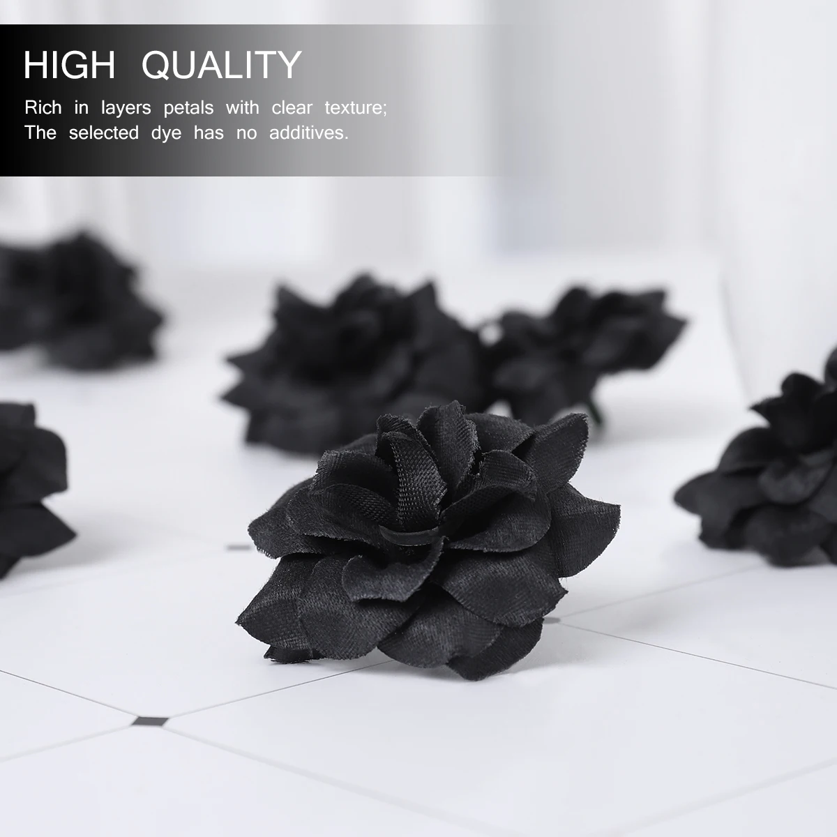 50pcs Artificial Silk Rose Flowers Black Wedding Decor Lifelike Bouquet Decoration Soft Fabric Plastic
50pcs Artificial Silk Rose Flowers Black Wedding Decor Lifelike Bouquet Decoration Soft Fabric Plastic