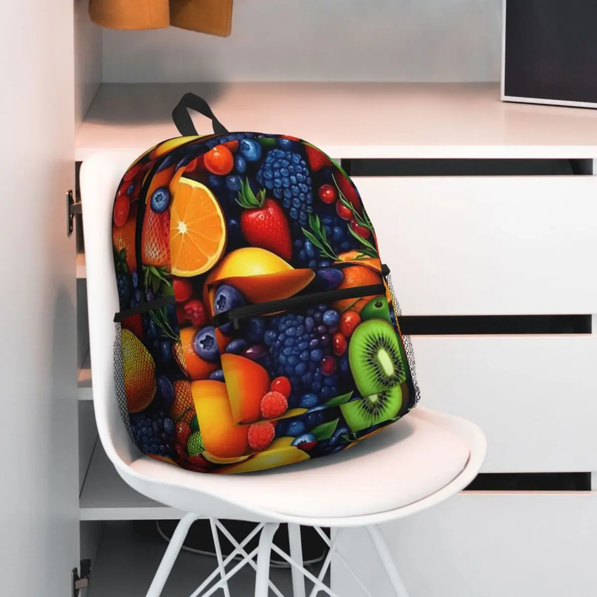Fruit Print With Strawberries Grapes Apples Kiwi Lemon Grapefruit Backpack Student BookBag School Bag Shoulder Bags for Unisex
Fruit Print With Strawberries Grapes Apples Kiwi Lemon Grapefruit Backpack Student BookBag School Bag Shoulder Bags for Unisex