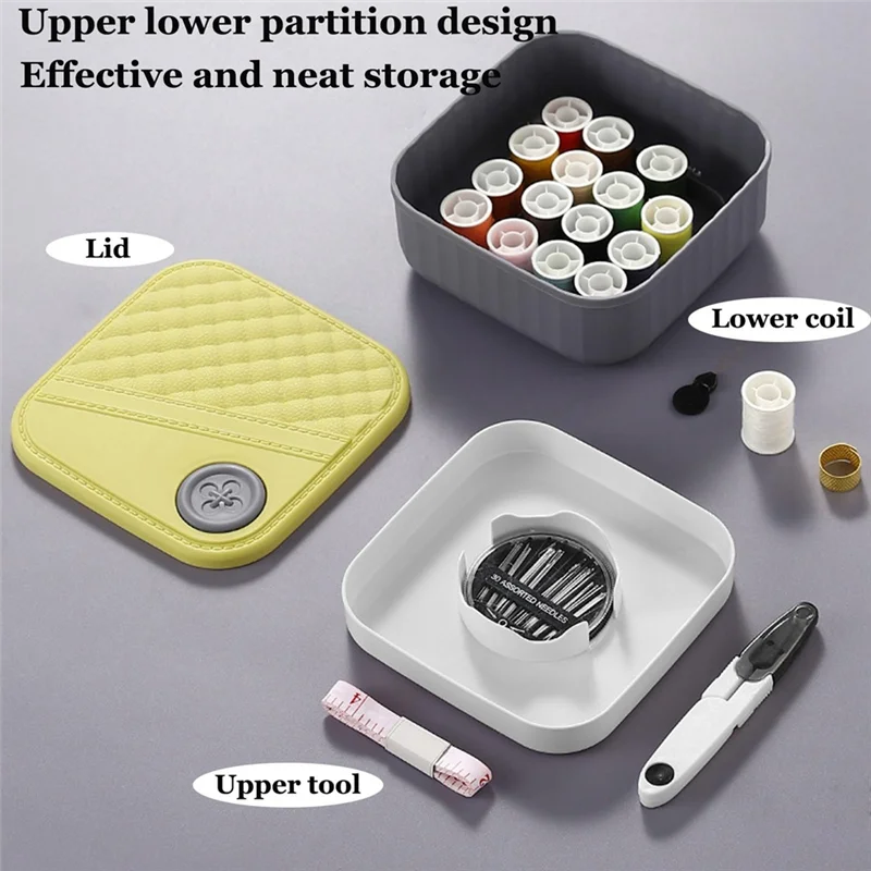 Sewing Box Portable, DIY Sewing Supplies Kit, With Threads, Needles, Scissors, Rulerab13
Sewing Box Portable, DIY Sewing Supplies Kit, With Threads, Needles, Scissors, Rulerab13