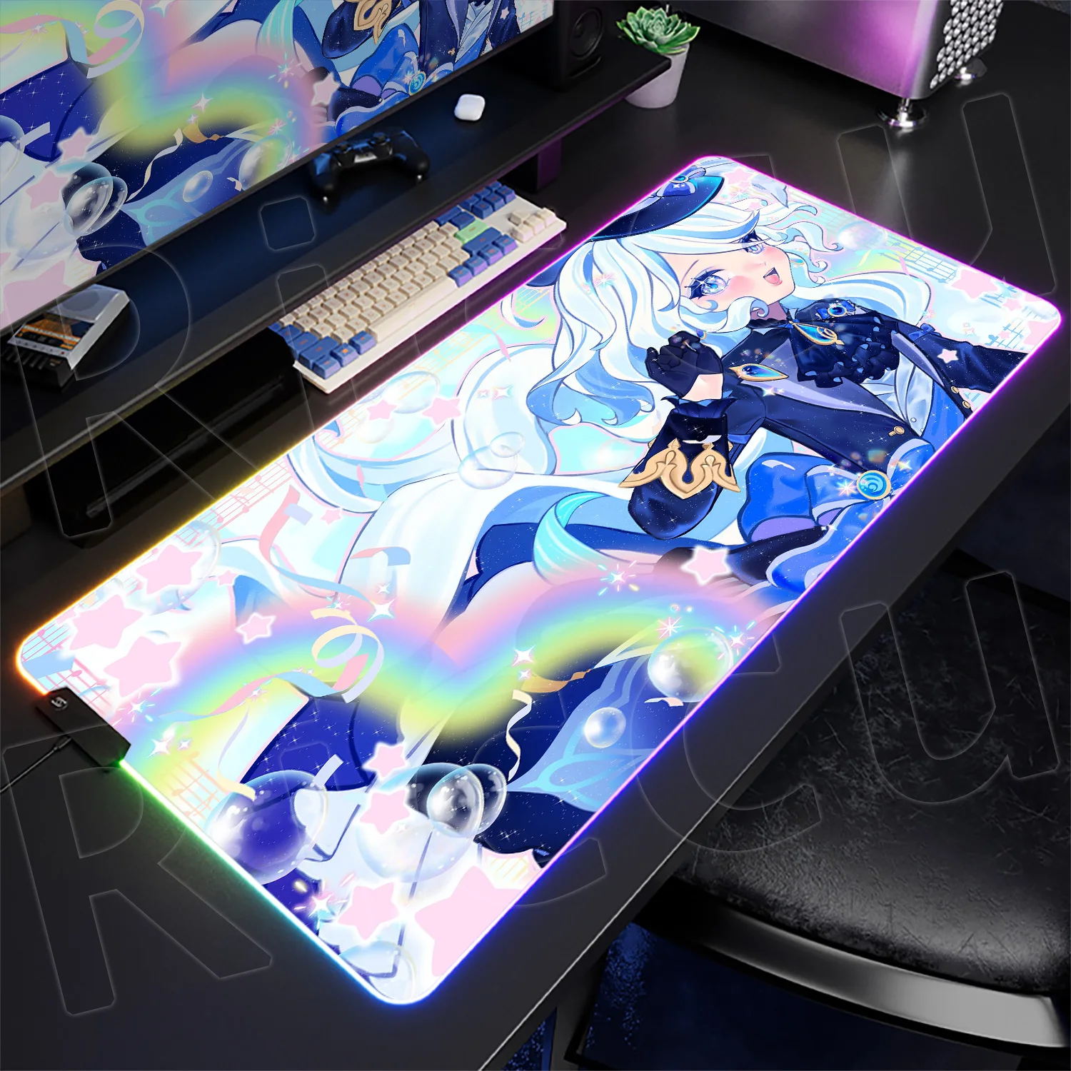 Large Gaming RGB Lumines Keyboard Mousepad XXL Non-slip Speed Rubber Deskmat Cartoon Genshin Impact Furina LED Backlight Cushion
Large Gaming RGB Lumines Keyboard Mousepad XXL Non-slip Speed Rubber Deskmat Cartoon Genshin Impact Furina LED Backlight Cushion