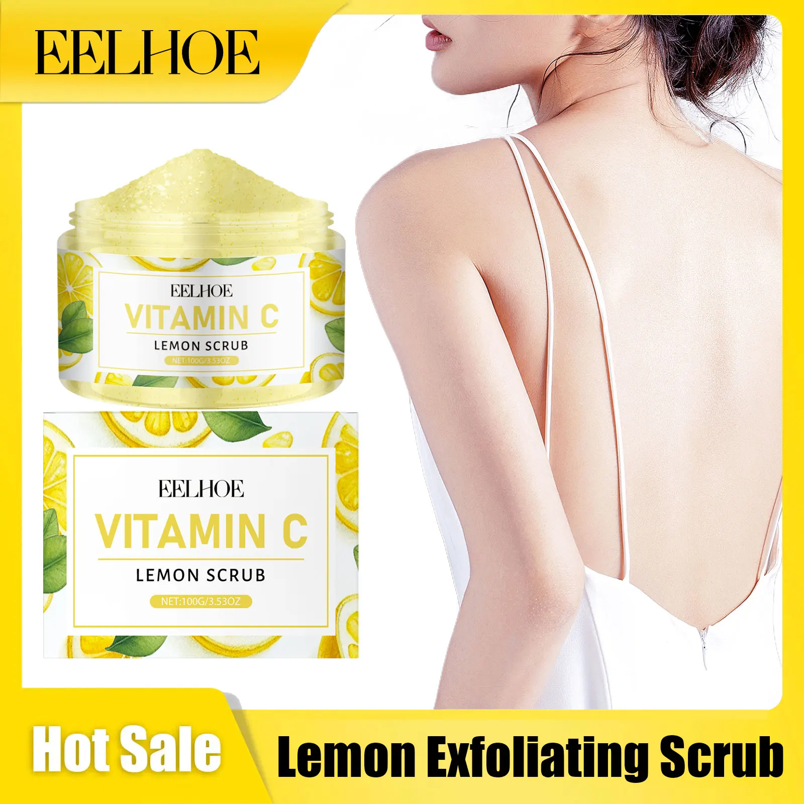 EELHOE Lemon Exfoliating Scrub Shrink Pore Improve Roughness Relieve Dryness Remove Dead Skin Brighten Smooth Body Massage Scrub
EELHOE Lemon Exfoliating Scrub Shrink Pore Improve Roughness Relieve Dryness Remove Dead Skin Brighten Smooth Body Massage Scrub