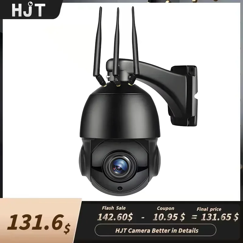 HJT 4K Ultra HD P2P IP-камера с приложением Camhi, 5 МП, 30-кратный автоматический отслеживание людей, 30-кратный зум, 4G SIM-карта, Wi-Fi, скоростная поворотная камера, 8 МП камера для видеонаблюдения
HJT 4K Ultra HD P2P IP-камера с приложением Camhi, 5 МП, 30-кратный автоматический отслеживание людей, 30-кратный зум, 4G SIM-карта, Wi-Fi, скоростная поворотная камера, 8 МП камера для видеонаблюдения