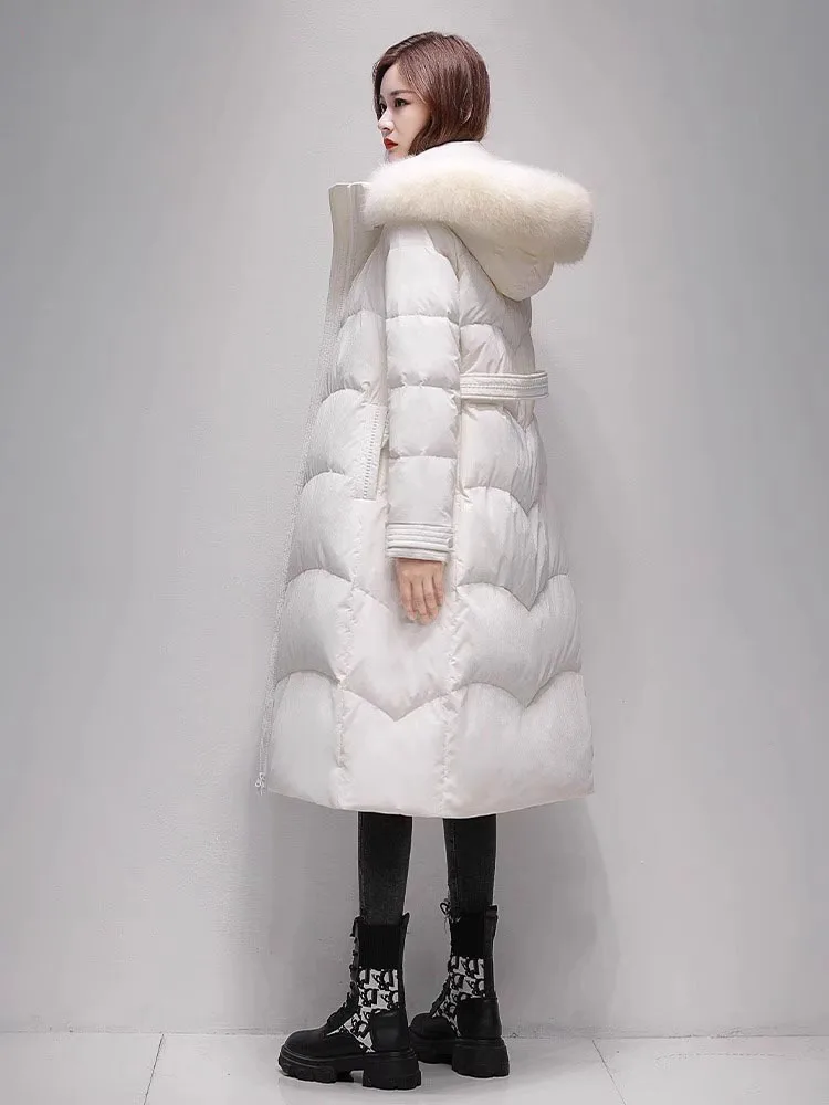 2024 Winter Down Jacket Women Natural Real Fox Fur Collar Hood Extended Thicken Long Feather Coat Parka
2024 Winter Down Jacket Women Natural Real Fox Fur Collar Hood Extended Thicken Long Feather Coat Parka