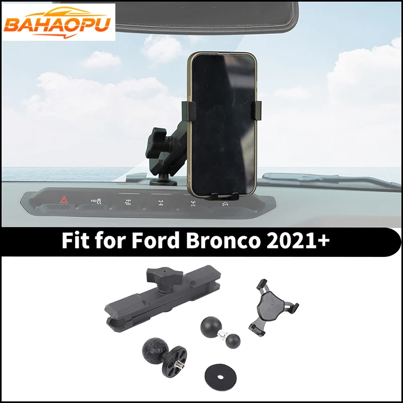 BAHAOPU Car Center Console Phone Stand GPS Holder Bracket Mount For Ford Bronco 2021 2022 2023 2024 2025 Up Interior Accessories
BAHAOPU Car Center Console Phone Stand GPS Holder Bracket Mount For Ford Bronco 2021 2022 2023 2024 2025 Up Interior Accessories