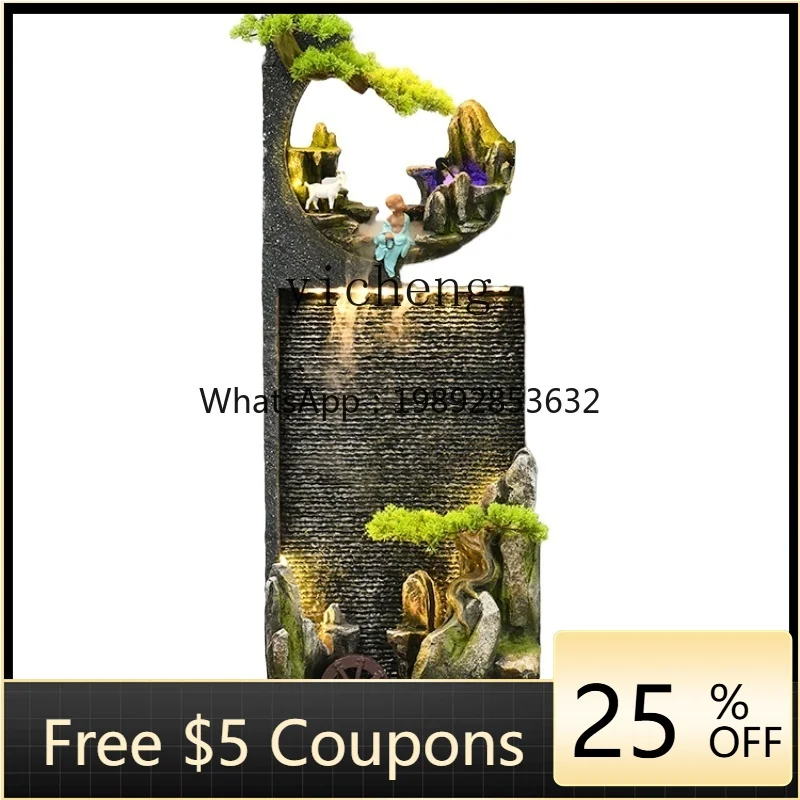 Simple Water Curtain Wall Water Fountain Rockery Landscape Fortune Partition Screens Hallway Floor Ornaments
Simple Water Curtain Wall Water Fountain Rockery Landscape Fortune Partition Screens Hallway Floor Ornaments