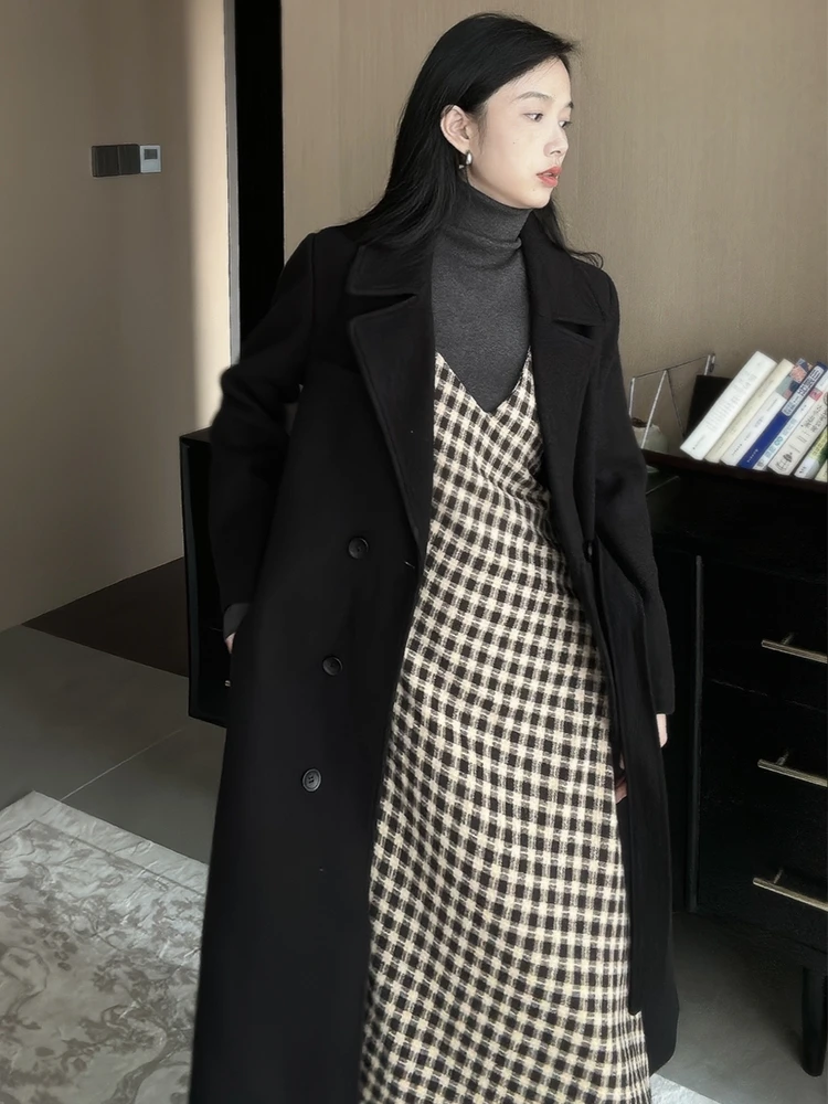 Ele mat Vintage Woolen Coat for Women Autumn Season Faionable Commuter Sle Independent Spirit Faion Trend
Ele mat Vintage Woolen Coat for Women Autumn Season Faionable Commuter Sle Independent Spirit Faion Trend