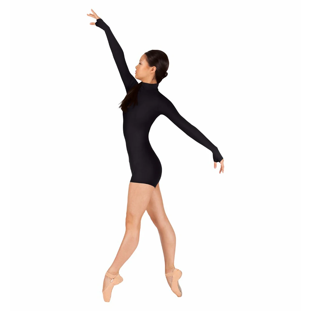 LZCMsoft Women's Mock Neck Long Sleeve Gymnastics Ballet Dance Biketards Black Short Leotards Bodysuit Dancewear
LZCMsoft Women's Mock Neck Long Sleeve Gymnastics Ballet Dance Biketards Black Short Leotards Bodysuit Dancewear
