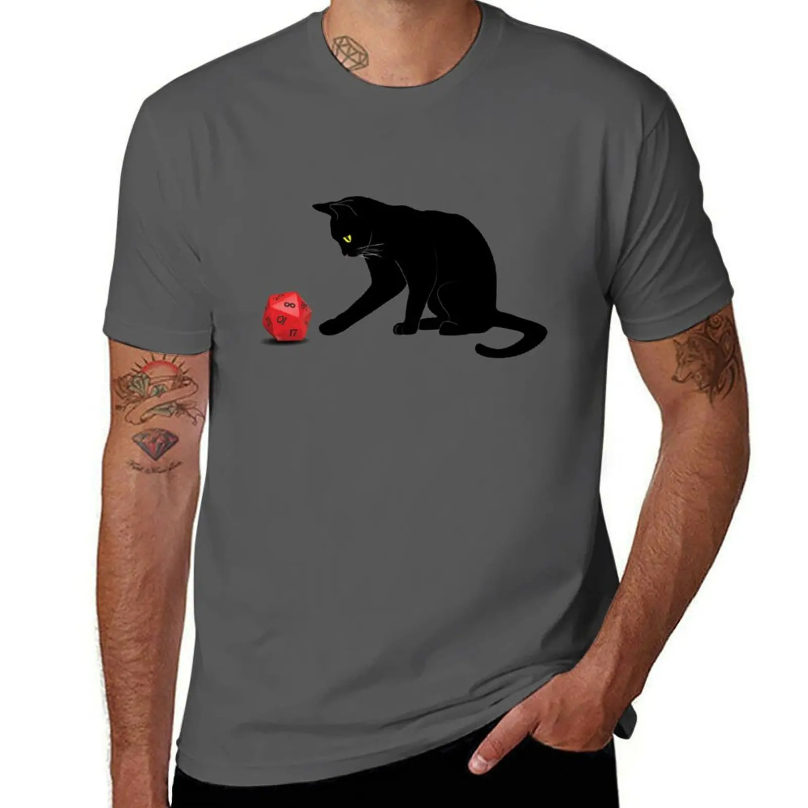 Dice Cat RPG Meowster with Dungeon T-Shirt Work Outdoor Short Sleeve Tee
Dice Cat RPG Meowster with Dungeon T-Shirt Work Outdoor Short Sleeve Tee