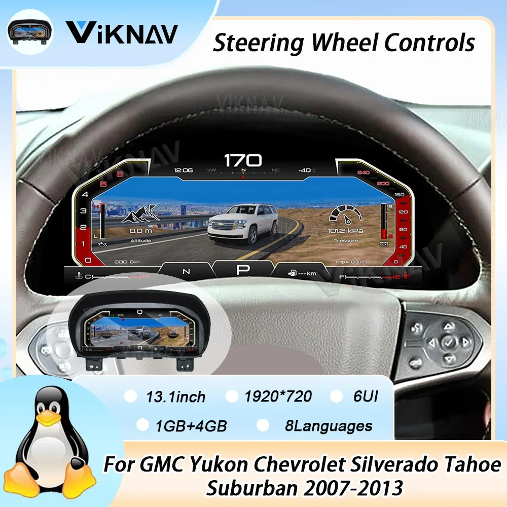 Цифровая приборная панель для Chevrolet Silverado, GMC Sierra, Tahoe 2014-2018 гг., цифровой спидометр, панель приборов, инструментальная панель
Цифровая приборная панель для Chevrolet Silverado, GMC Sierra, Tahoe 2014-2018 гг., цифровой спидометр, панель приборов, инструментальная панель