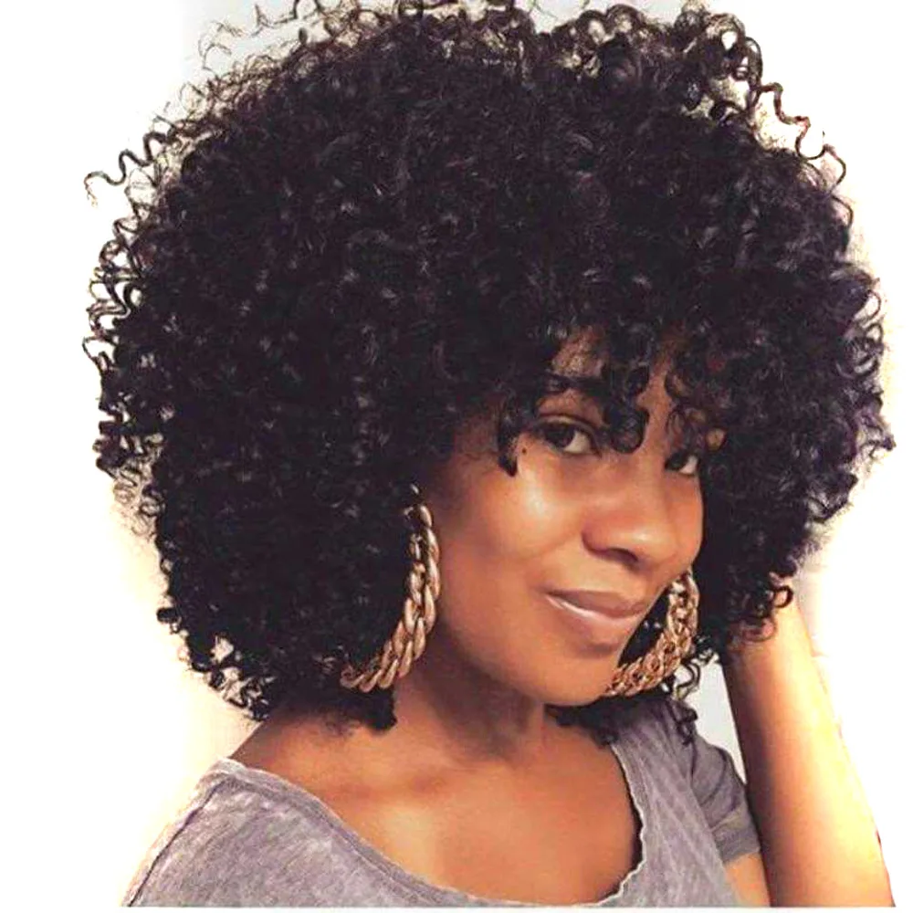 Synthetic Curly Wig Short Afro Style Fluffy Voluminous Party Cosplay Costume Hair Wigs Heat Resistant Fiber for Women Daily Wear
Synthetic Curly Wig Short Afro Style Fluffy Voluminous Party Cosplay Costume Hair Wigs Heat Resistant Fiber for Women Daily Wear