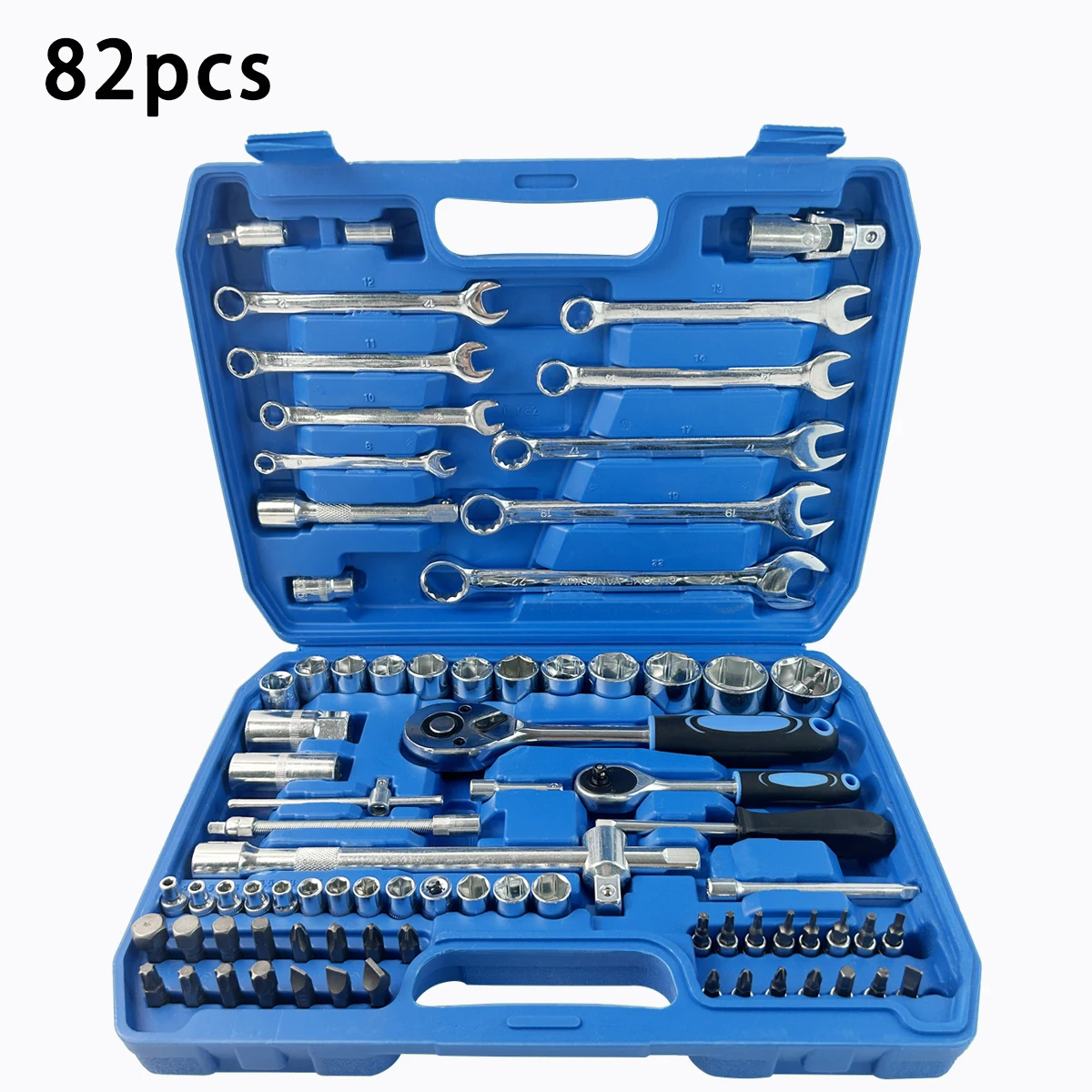 82 sets of professional automotive repair tool kits: combination wrenches, torque keys, wrench accessories, repair tool kits, su
82 sets of professional automotive repair tool kits: combination wrenches, torque keys, wrench accessories, repair tool kits, su