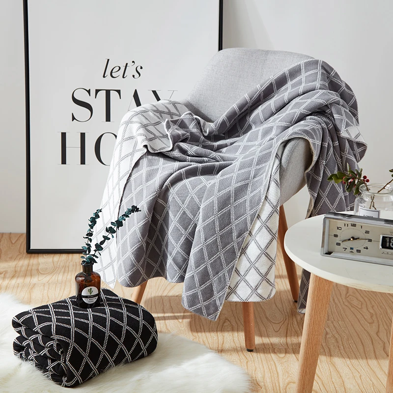 Scandinavian Double-Faced Knitted Cotton Throw Ultra-Soft Skin Friendly Blanket for Bed & Sofa Versatile Decorative Bedspread
Scandinavian Double-Faced Knitted Cotton Throw Ultra-Soft Skin Friendly Blanket for Bed & Sofa Versatile Decorative Bedspread