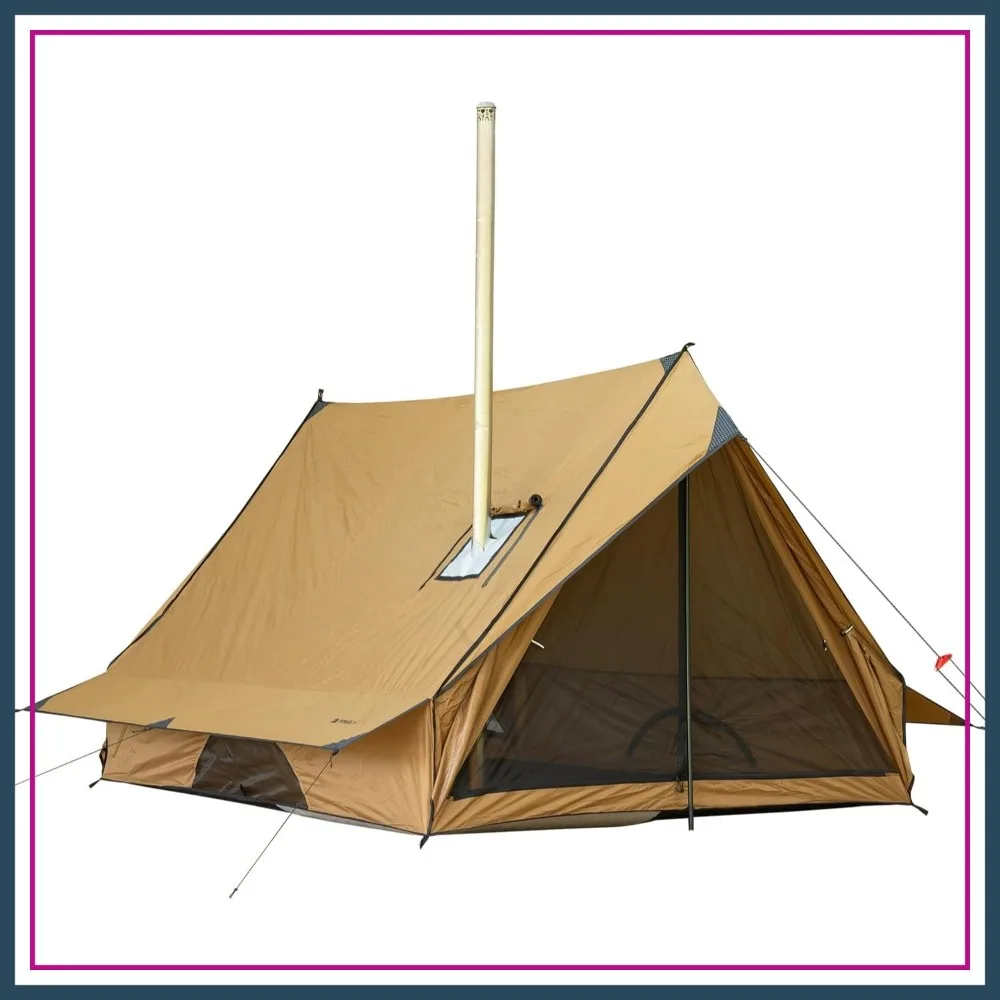 Portable Cabin Tent with Stove Jack, 2-3 Person Camping Hot Tent for Hiking Backpacking
Portable Cabin Tent with Stove Jack, 2-3 Person Camping Hot Tent for Hiking Backpacking