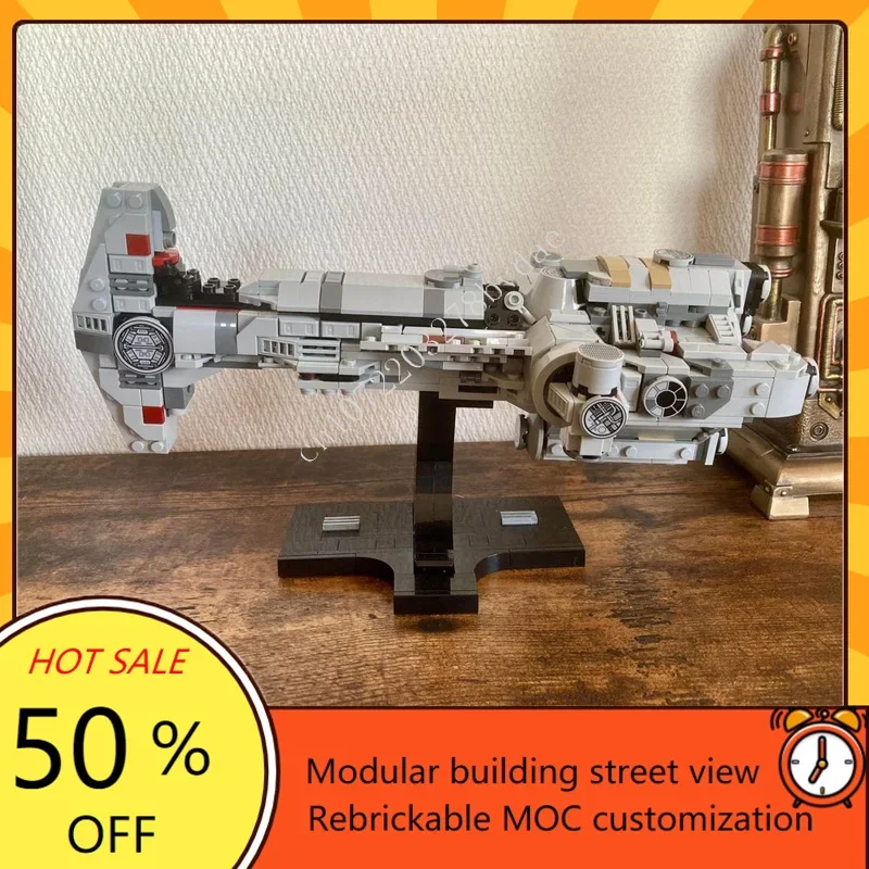 681 шт. Hammerhead Corvette Midi Scale Space War Military MOC SpaceShip Боевая модель на заказ Пазлы DIY Образовательная модель игрушки в подарок
681 шт. Hammerhead Corvette Midi Scale Space War Military MOC SpaceShip Боевая модель на заказ Пазлы DIY Образовательная модель игрушки в подарок
