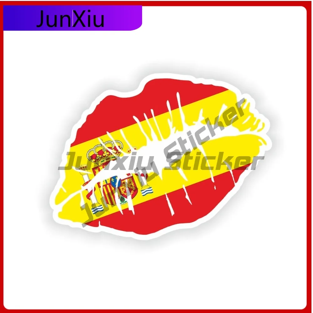 Spain Flag Lips Shape With National Emblem Vinyl Decals Custom Decals Bumper Motorcycle Waterproof Reflective Decals Funny Refit
Spain Flag Lips Shape With National Emblem Vinyl Decals Custom Decals Bumper Motorcycle Waterproof Reflective Decals Funny Refit