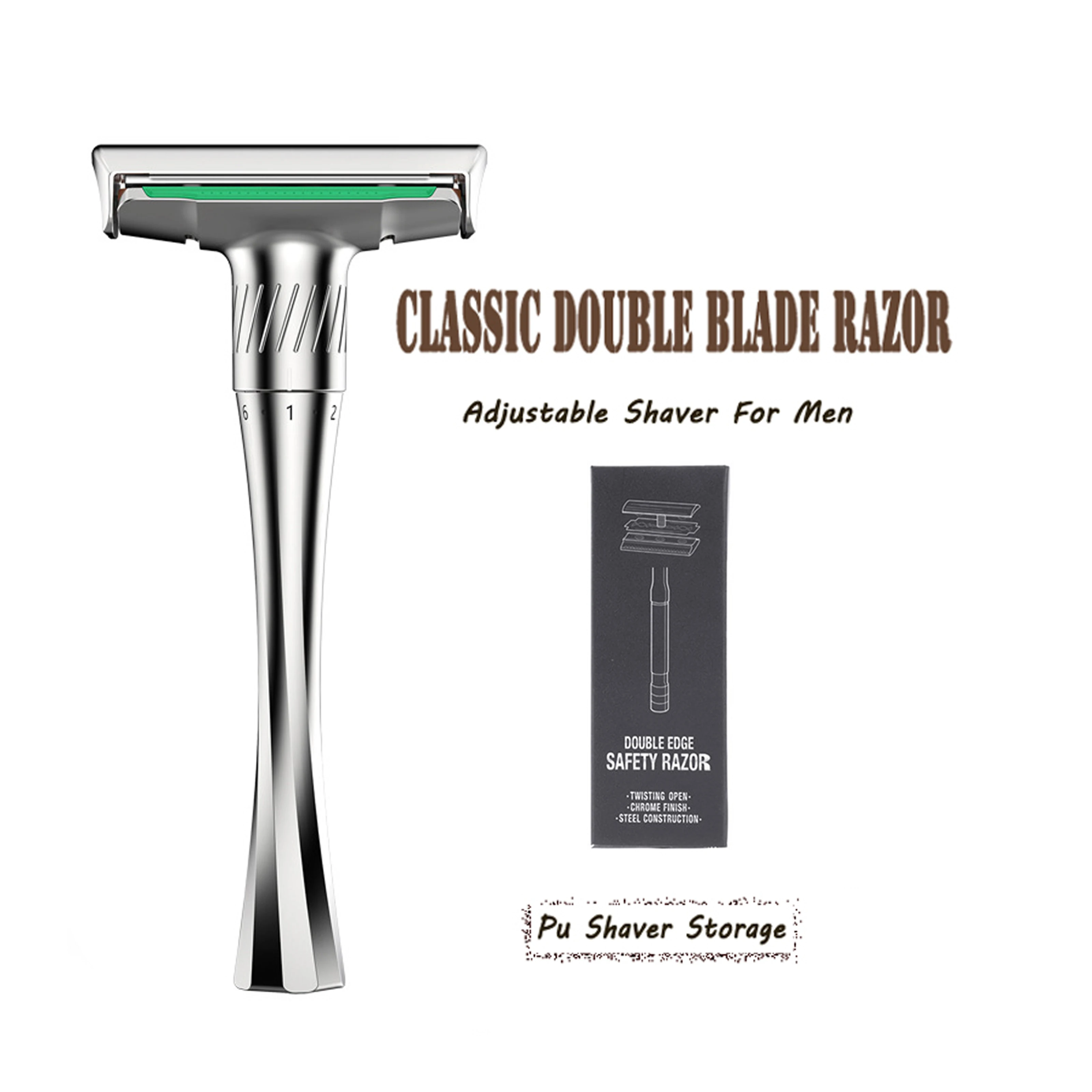 New Adjustable Safety Razor Mens Folding Shaving Shaver Double Edge Classic Safety Razor With 5 PCS Titanium Coated Blades
New Adjustable Safety Razor Mens Folding Shaving Shaver Double Edge Classic Safety Razor With 5 PCS Titanium Coated Blades
