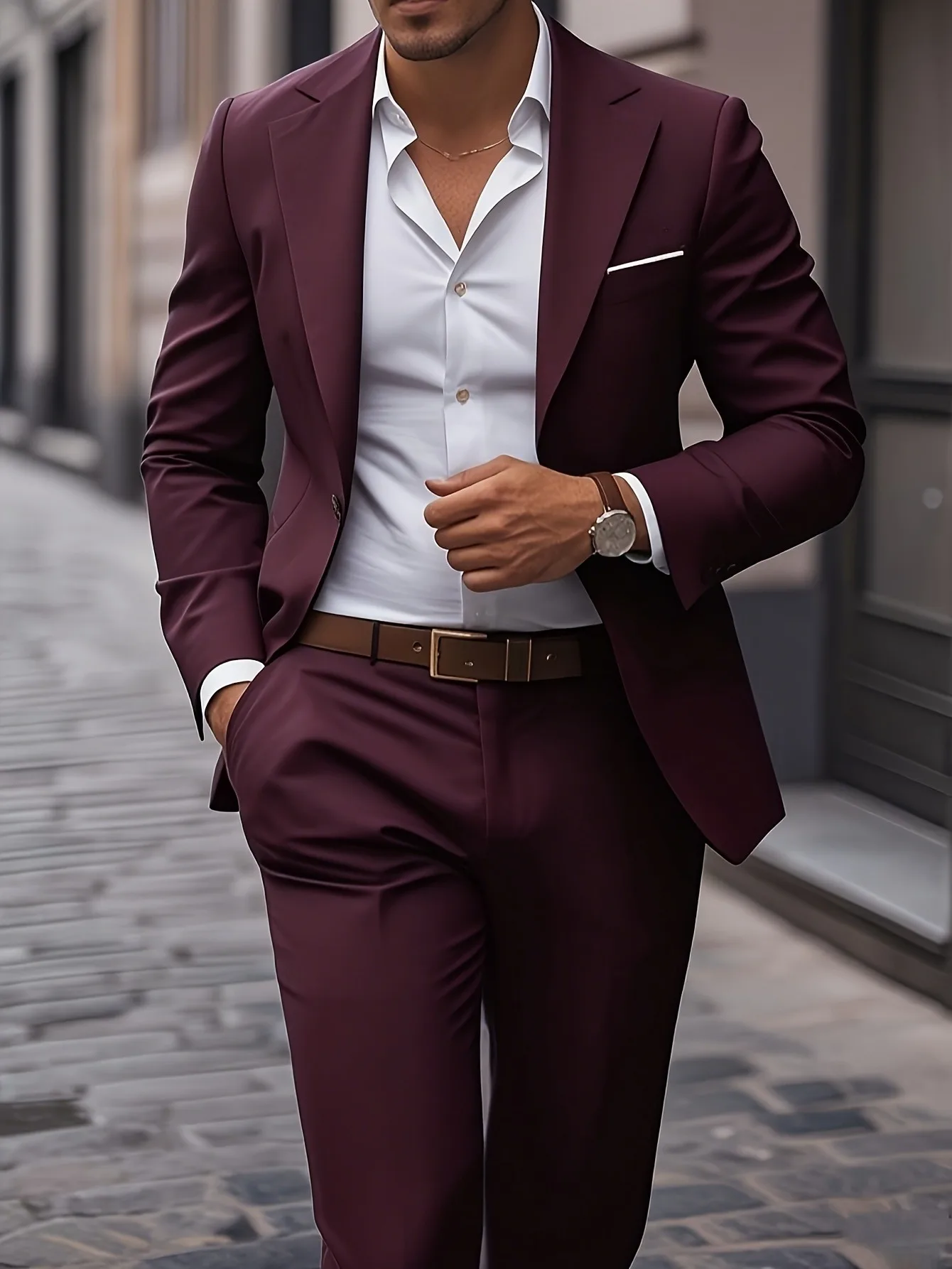 Men's 2pcs All-Season Suit (Jacket+Pants): Solid Non-Stretch, Regular Fit for Business/Wedding
Men's 2pcs All-Season Suit (Jacket+Pants): Solid Non-Stretch, Regular Fit for Business/Wedding