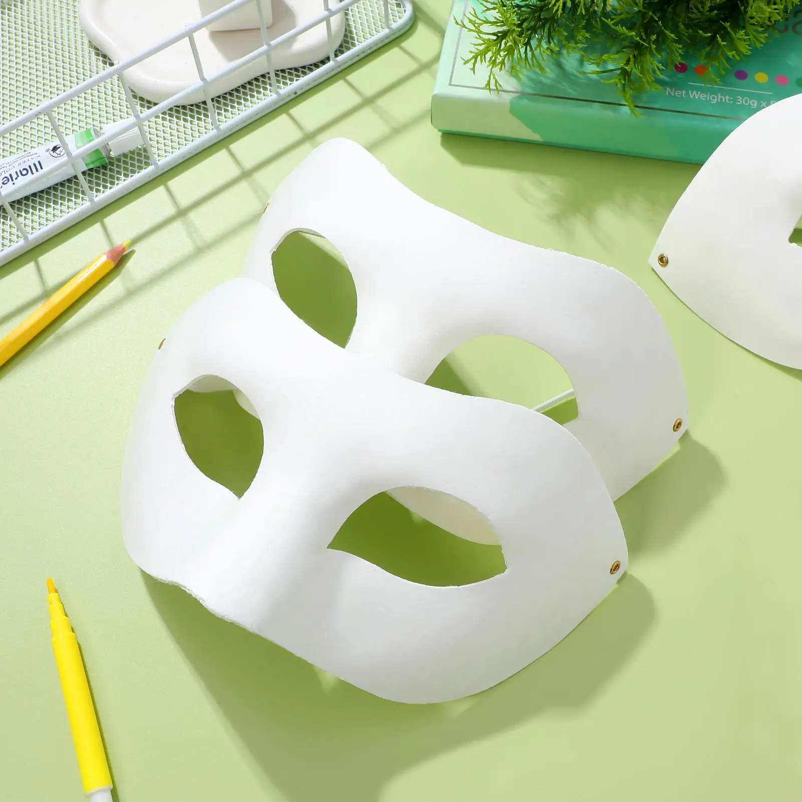 15 Pcs Pulp Masks DIY Kids Art Craft Unpainted Face Halloween Masquerade Child Blank Mask Blank
15 Pcs Pulp Masks DIY Kids Art Craft Unpainted Face Halloween Masquerade Child Blank Mask Blank
