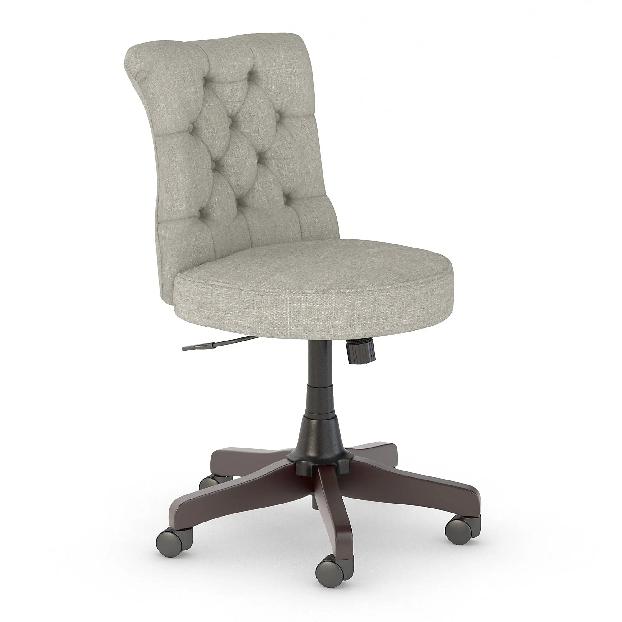 Mid Back Tufted Office Chair In Light Gray Fabric
Mid Back Tufted Office Chair In Light Gray Fabric