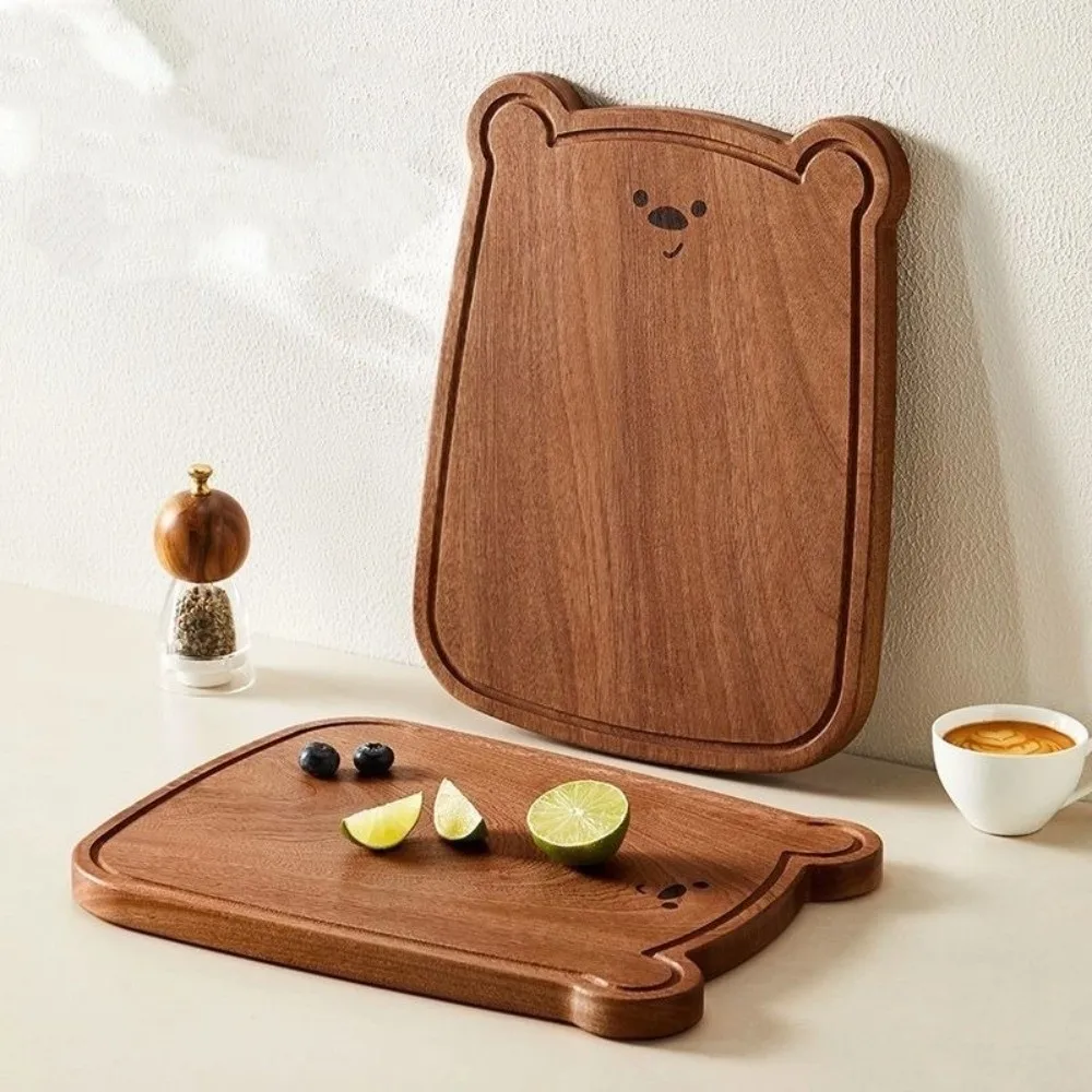 Kitchen Accessory Solid Wood Bear Cutting Board Eco-Friendly Cute Design Bread Board Thickened Ebony Wood Cutting Board Camping
Kitchen Accessory Solid Wood Bear Cutting Board Eco-Friendly Cute Design Bread Board Thickened Ebony Wood Cutting Board Camping