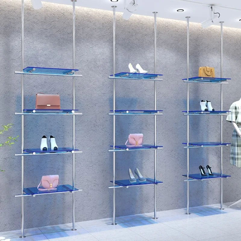 Column display stand Stainless steel live stream Acrylic display bag storage shelf
Column display stand Stainless steel live stream Acrylic display bag storage shelf