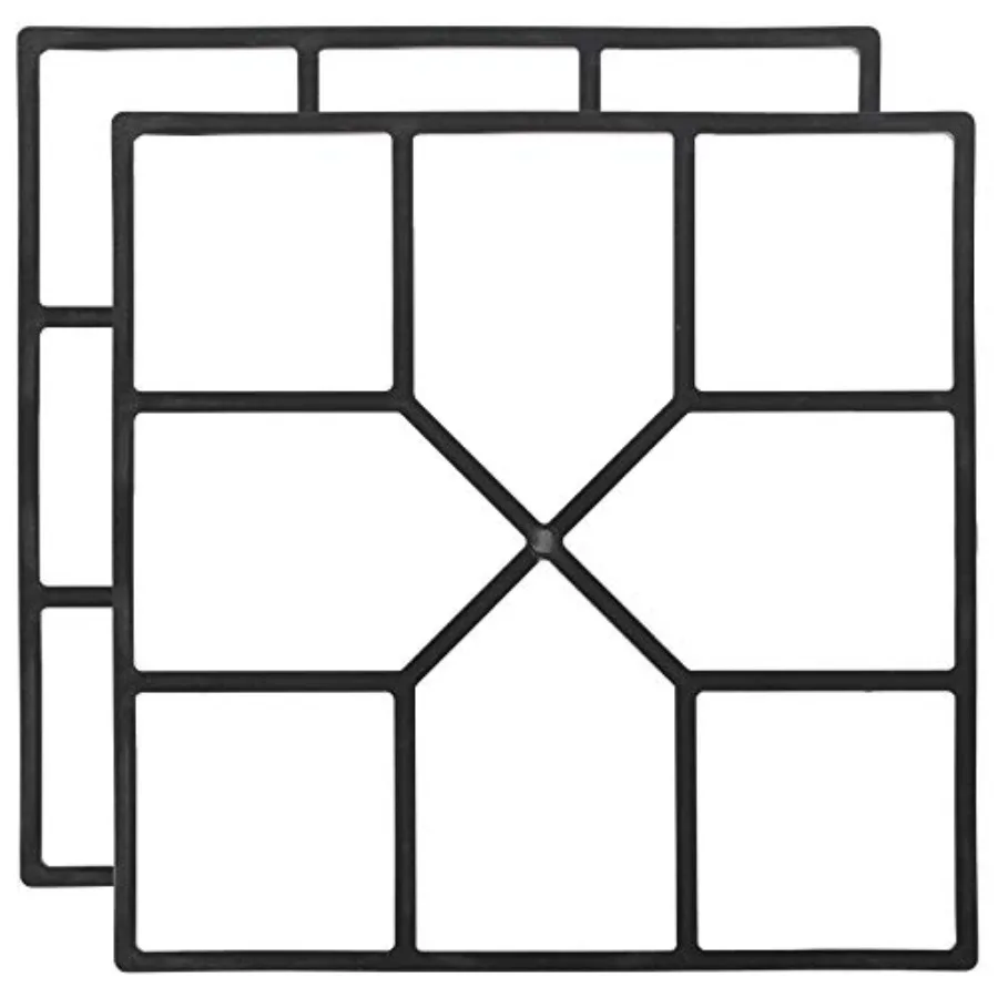 2 Pack Decorative Pavement Mold Cement Form Stamp Walkway Maker Patio Stepping Stone Pavers Reusable Pathway Mould
2 Pack Decorative Pavement Mold Cement Form Stamp Walkway Maker Patio Stepping Stone Pavers Reusable Pathway Mould