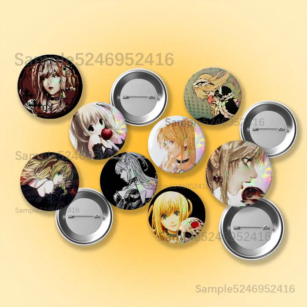 M-Misa D-Death Note Anime Laser Badge Round Creative Pins Brooch Niche Design Brooch for Backpack Lapel Pins Accessories
M-Misa D-Death Note Anime Laser Badge Round Creative Pins Brooch Niche Design Brooch for Backpack Lapel Pins Accessories