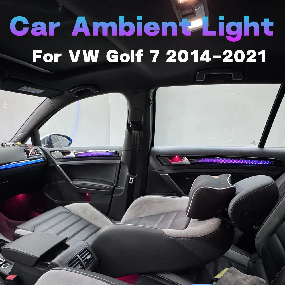 21 in 1 Acrylic Car Ambient Light For VW Golf 7 2014-2021 Interior RGB 64 Color LED Strip App Control Atmosphere Decoration Lamp
21 in 1 Acrylic Car Ambient Light For VW Golf 7 2014-2021 Interior RGB 64 Color LED Strip App Control Atmosphere Decoration Lamp