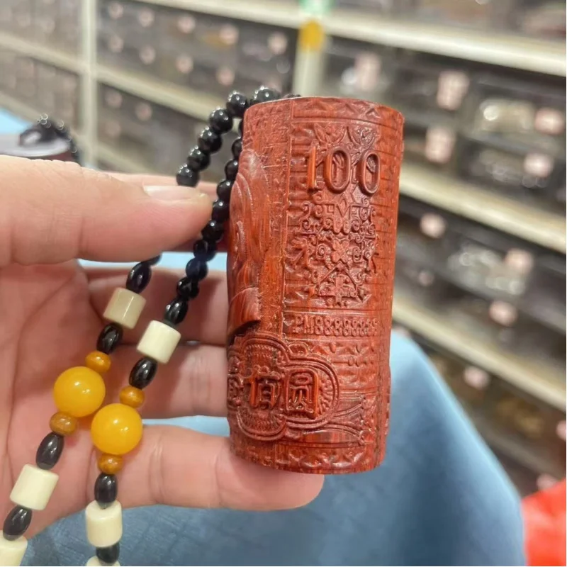 African rosewood solid wood carved hundred-yuan bill figure craft art piece, hand-held ornament and pendant
African rosewood solid wood carved hundred-yuan bill figure craft art piece, hand-held ornament and pendant