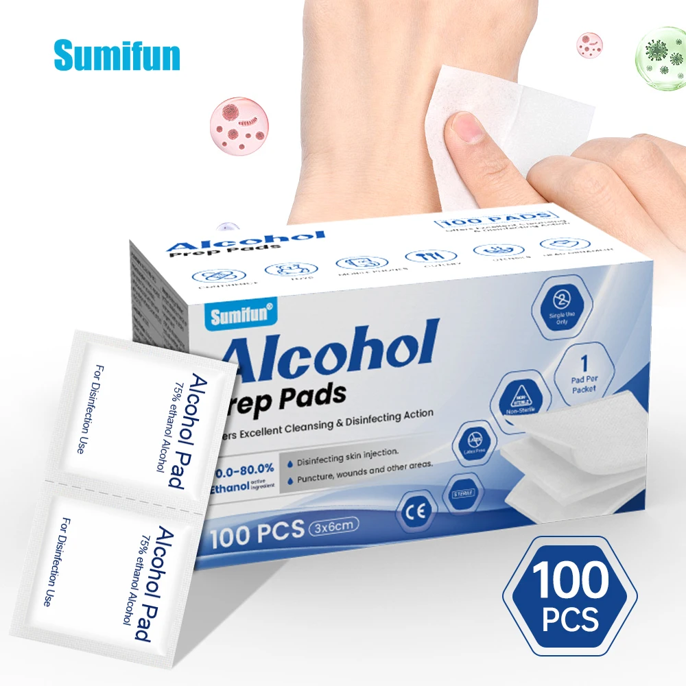 100Pcs/box Disposable Alcohol Cotton Pads Disinfection Wipes Skin Antiseptic Clean Car Detailing Phone Screen Glasses Cleaning
100Pcs/box Disposable Alcohol Cotton Pads Disinfection Wipes Skin Antiseptic Clean Car Detailing Phone Screen Glasses Cleaning