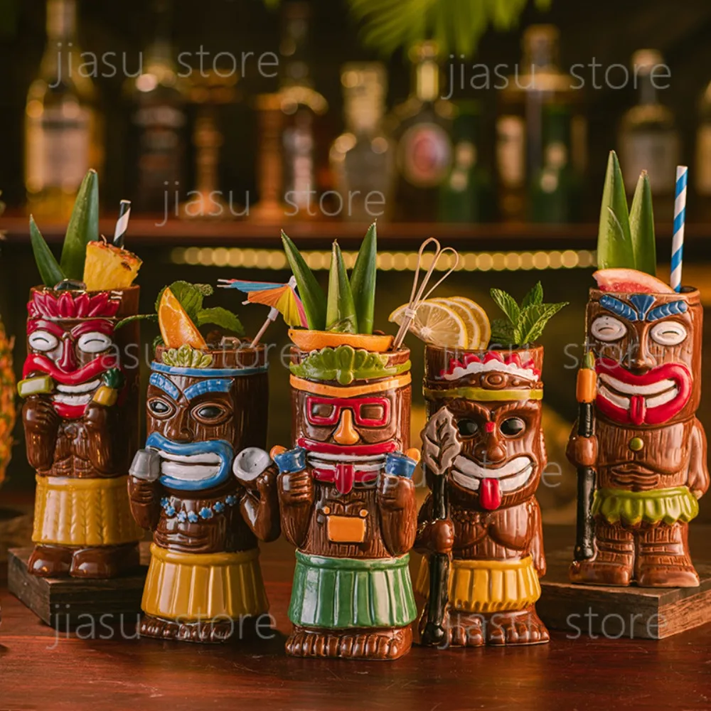 Hawaiian tiki mug tiki mug creative cocktail glass ceramic mug bar glass, special cup, ornament
Hawaiian tiki mug tiki mug creative cocktail glass ceramic mug bar glass, special cup, ornament