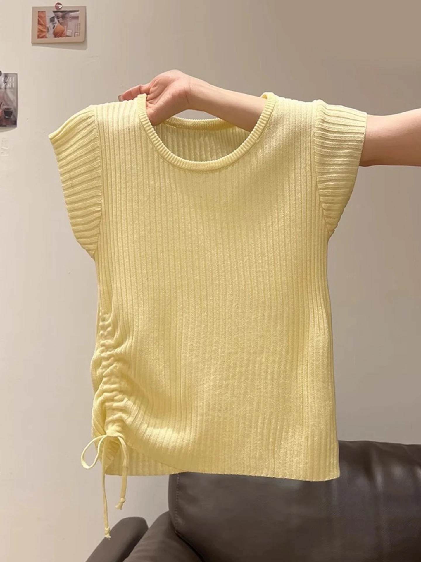 Slim Fit round Ne Knitwear ort Sve Color Overhead Summer T-irt Korean Sle Commute Faion Poetic Lin Brand
Slim Fit round Ne Knitwear ort Sve Color Overhead Summer T-irt Korean Sle Commute Faion Poetic Lin Brand