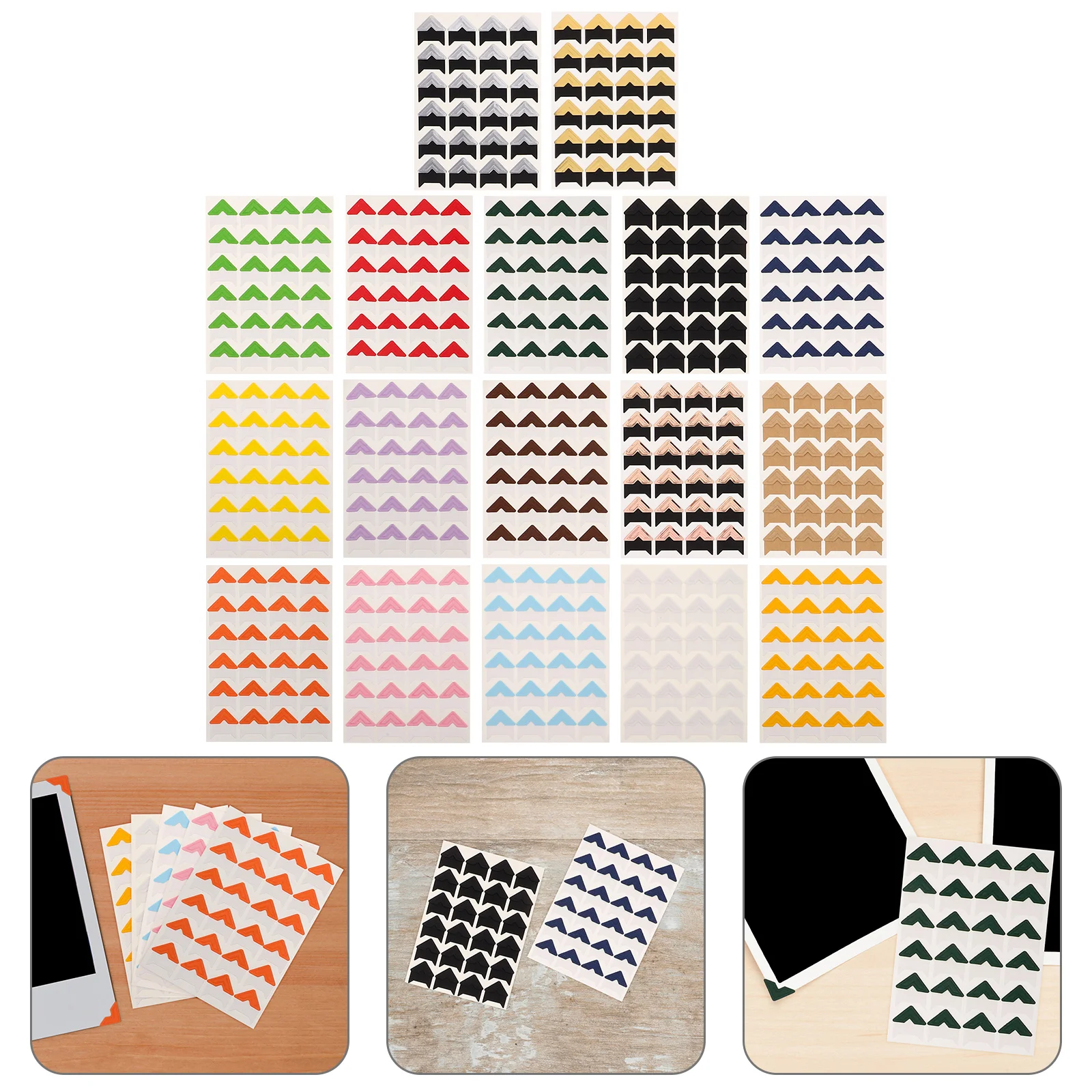 17pcs Photo Corner Stickers Self Adhesive Album Corners Crafting Picture Frames Scrapbook Yearbook Mounting Holder Decor
17pcs Photo Corner Stickers Self Adhesive Album Corners Crafting Picture Frames Scrapbook Yearbook Mounting Holder Decor