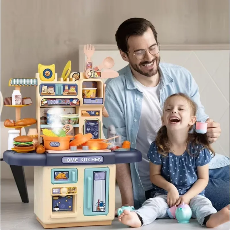 Children's Simulated Kitchen Tableware Set with Lights & Spray Kids Role Play Kitchen Utensils Cooking Dining Table Toys Gifts
Children's Simulated Kitchen Tableware Set with Lights & Spray Kids Role Play Kitchen Utensils Cooking Dining Table Toys Gifts