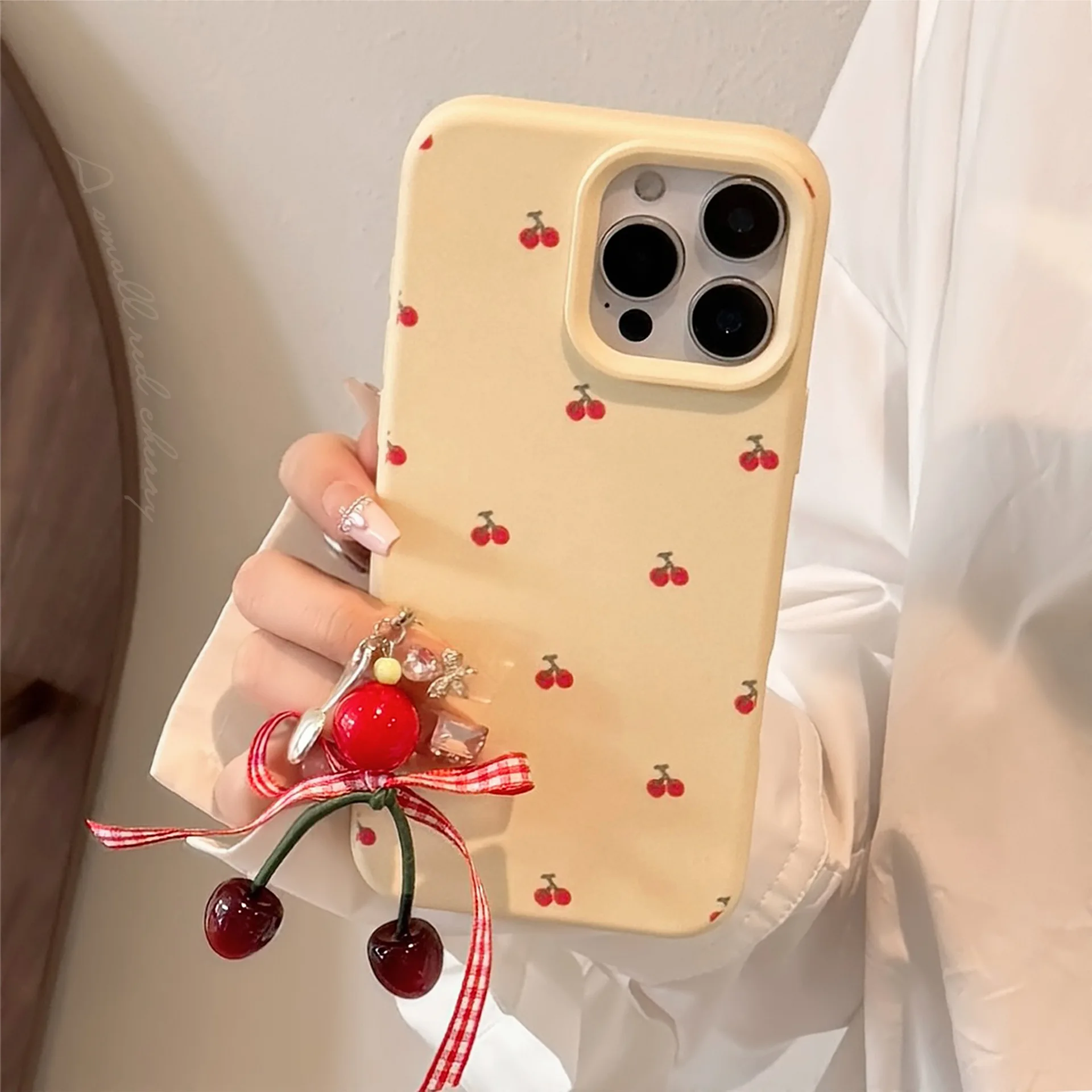 Ins Style Cute Cherry Pendant Phone Case for IPhone17 16 15 14 12 13 11 Pro ProMax Plus X XR Shockproof Phone Cover
Ins Style Cute Cherry Pendant Phone Case for IPhone17 16 15 14 12 13 11 Pro ProMax Plus X XR Shockproof Phone Cover