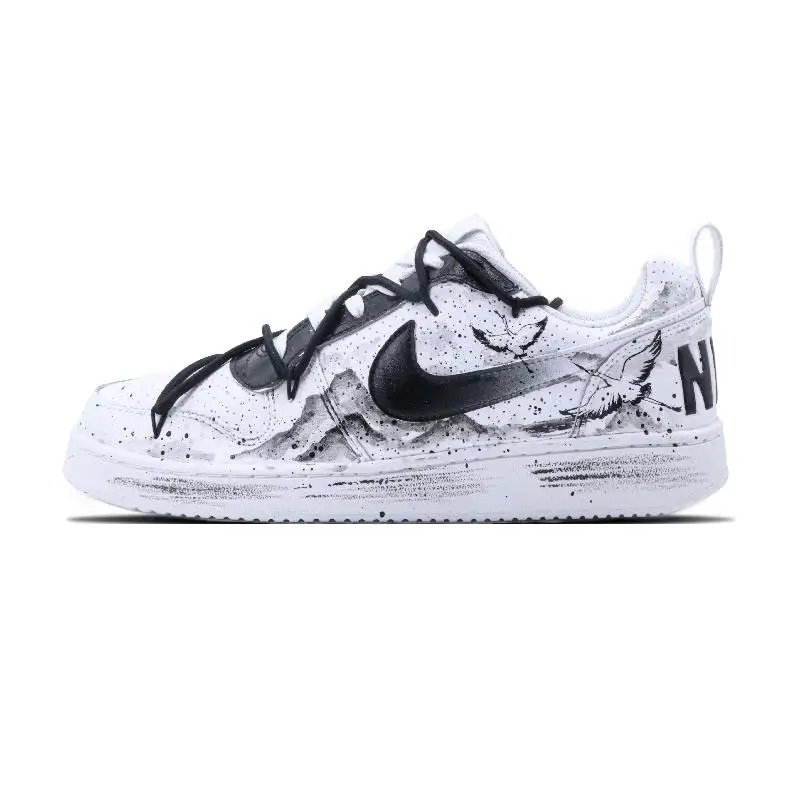 【Настроить】Nike Court Borough Обувь для скейтбординга Мужские низкие черно-белые кроссовки 838937 -111
【Настроить】Nike Court Borough Обувь для скейтбординга Мужские низкие черно-белые кроссовки 838937 -111