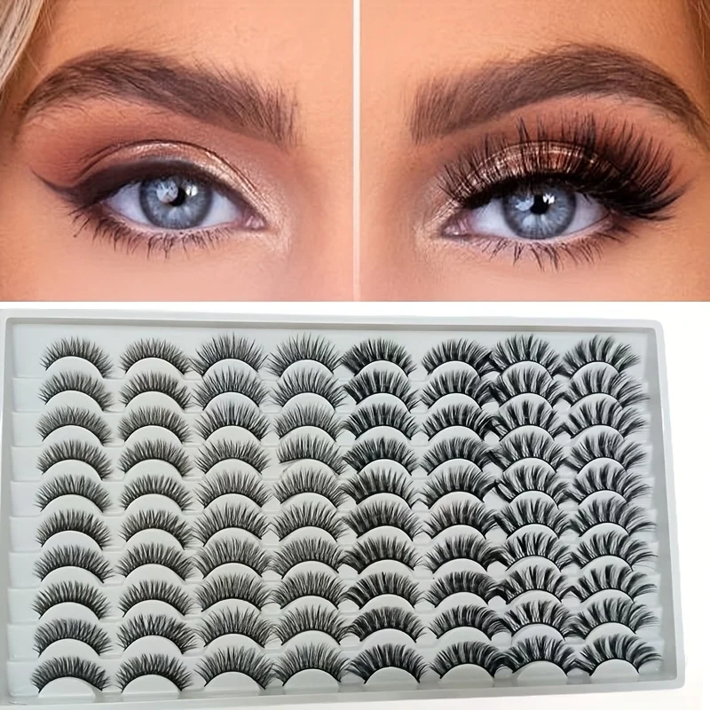 40 пар 3D накладных ресниц: густые, натуральные, длинные, многослойные, эффектные, из искусственного меха норки, для макияжа, оптом, Cross Cils
40 пар 3D накладных ресниц: густые, натуральные, длинные, многослойные, эффектные, из искусственного меха норки, для макияжа, оптом, Cross Cils