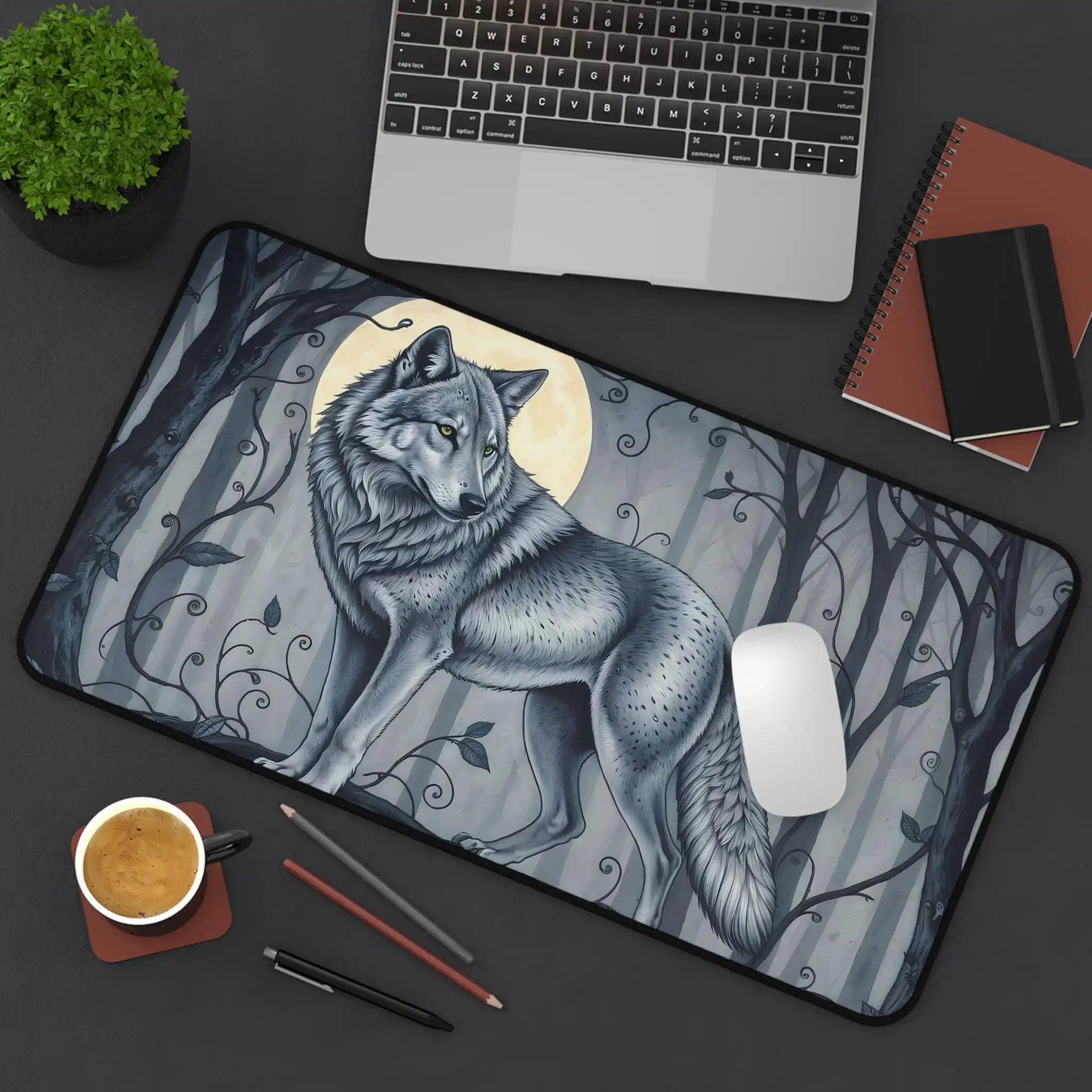 Wolf Pattern Desk Mat, Cute Office Decorations, Home Office Mouse Pad, Computer Accessories, Creative Gifts for Animal Lovers
Wolf Pattern Desk Mat, Cute Office Decorations, Home Office Mouse Pad, Computer Accessories, Creative Gifts for Animal Lovers