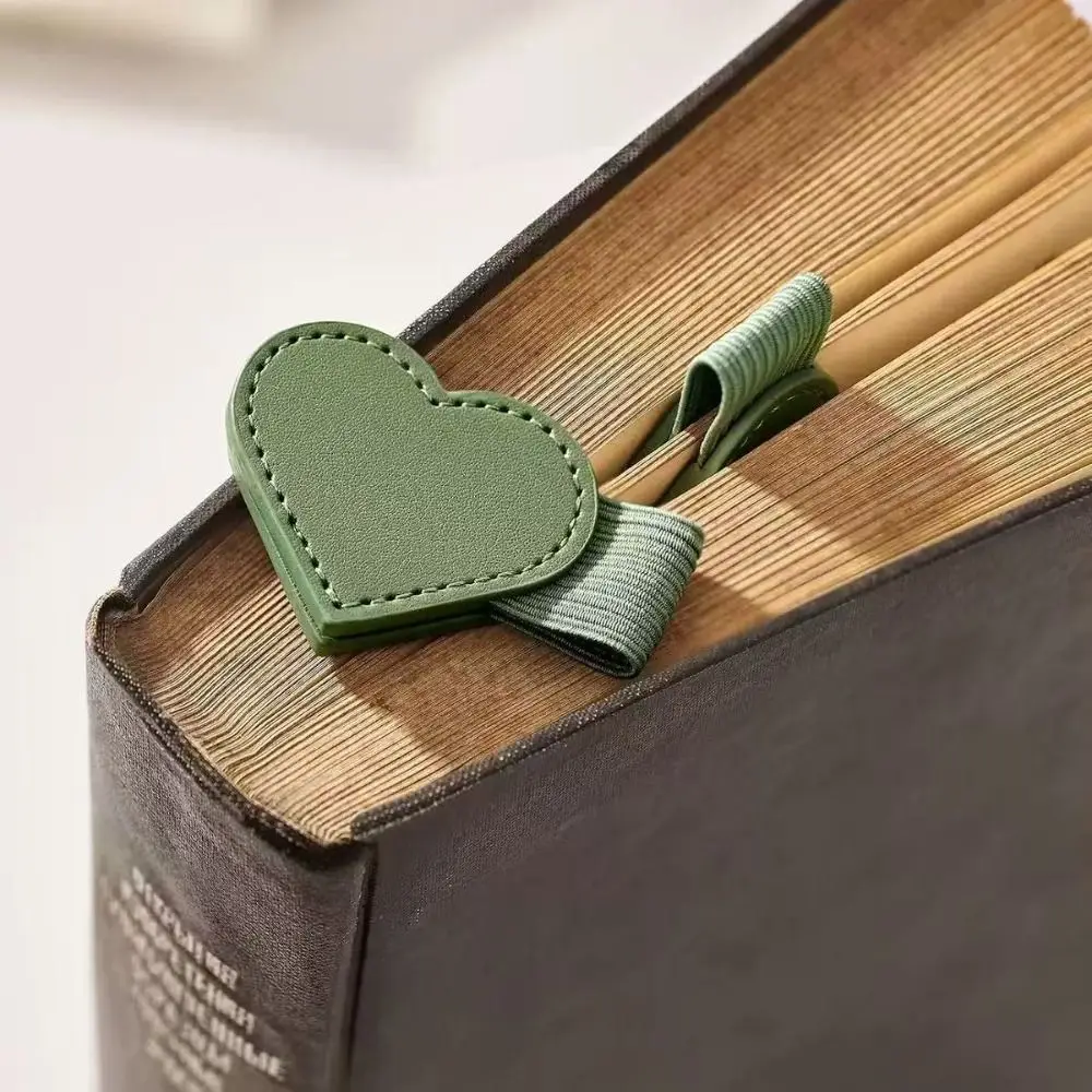 Portable Magnetic Leather Bookmarks Cute Design Elastic Loop Book Page Clip Multi-functional Tear-resistant
Portable Magnetic Leather Bookmarks Cute Design Elastic Loop Book Page Clip Multi-functional Tear-resistant