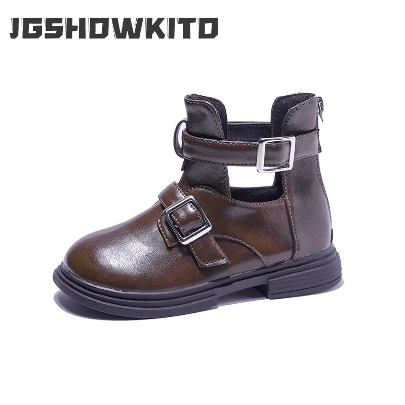 Brown Spring and Autumn New Back Zip Leather Shoes Girls Retro British Style Thick Bottom All-match Japanese Hollow Boys Shoes
Brown Spring and Autumn New Back Zip Leather Shoes Girls Retro British Style Thick Bottom All-match Japanese Hollow Boys Shoes