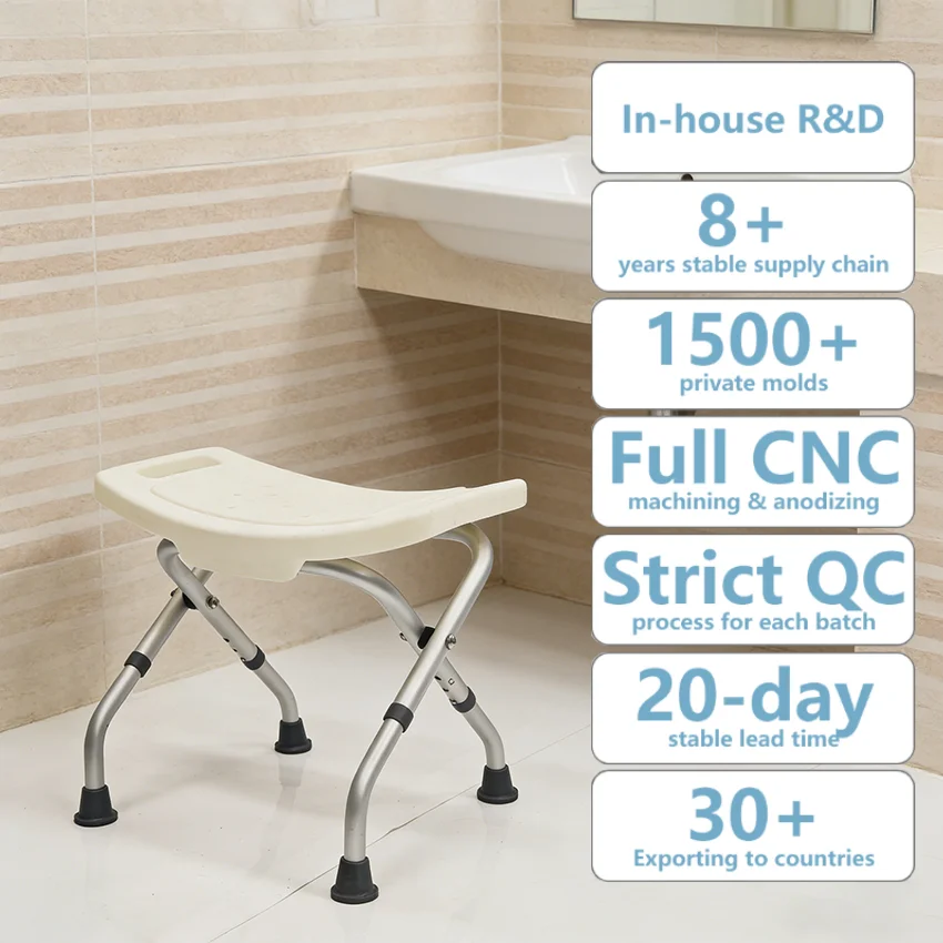 Simplywalk Aluminum Alloy 137KG Bath Shower Chair Adjustable Medical Senior People UKCA Distributor Program
Simplywalk Aluminum Alloy 137KG Bath Shower Chair Adjustable Medical Senior People UKCA Distributor Program