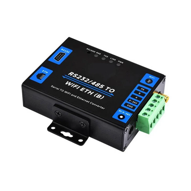 Последовательный сервер промышленного класса RS232/485 для Wi-Fi и Ethernet-шлюза Modbus, шлюз MQTT, обычный сетевой порт
Последовательный сервер промышленного класса RS232/485 для Wi-Fi и Ethernet-шлюза Modbus, шлюз MQTT, обычный сетевой порт