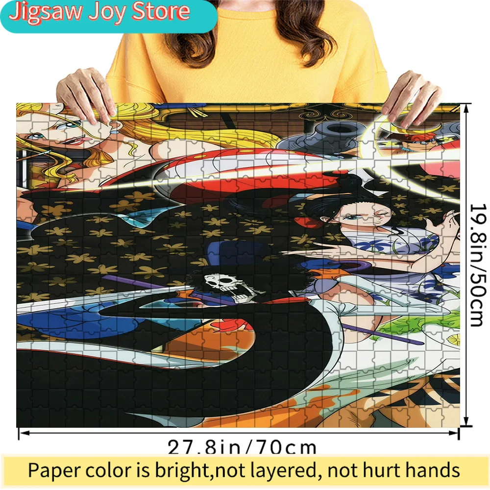 Premium Paper Jigsaw Puzzle Featuring One Piece Straw Hat Crew Dynamic Artwork with Nico Robin, Brook, Carina and Jinbe in a Sty
Premium Paper Jigsaw Puzzle Featuring One Piece Straw Hat Crew Dynamic Artwork with Nico Robin, Brook, Carina and Jinbe in a Sty