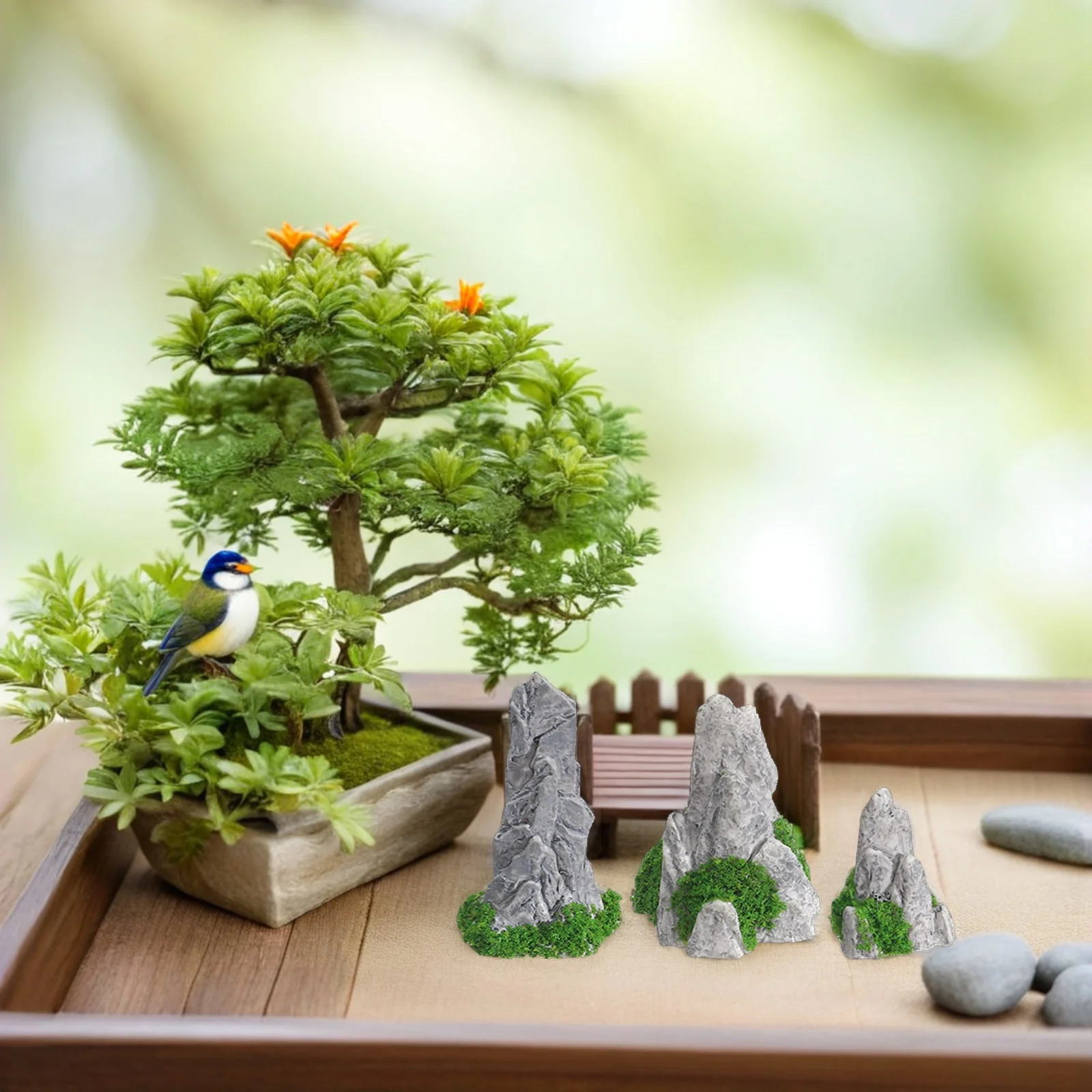 15Pcs Miniature Resin Rockery Decor Realistic Mountain Water Scene DIY Zen Garden Accessories Home Bonsai Office Desk Micro
15Pcs Miniature Resin Rockery Decor Realistic Mountain Water Scene DIY Zen Garden Accessories Home Bonsai Office Desk Micro