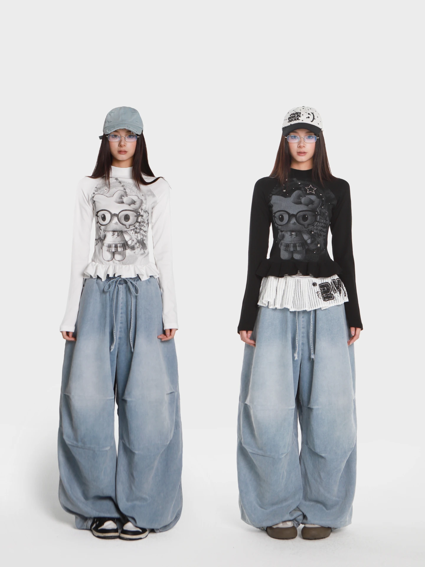 Джинсы женские летние свободного кроя из тонкого эластичного денима с высокой талией, с белым оборчатым краем, в стиле «бэби-дол», синие
Джинсы женские летние свободного кроя из тонкого эластичного денима с высокой талией, с белым оборчатым краем, в стиле «бэби-дол», синие