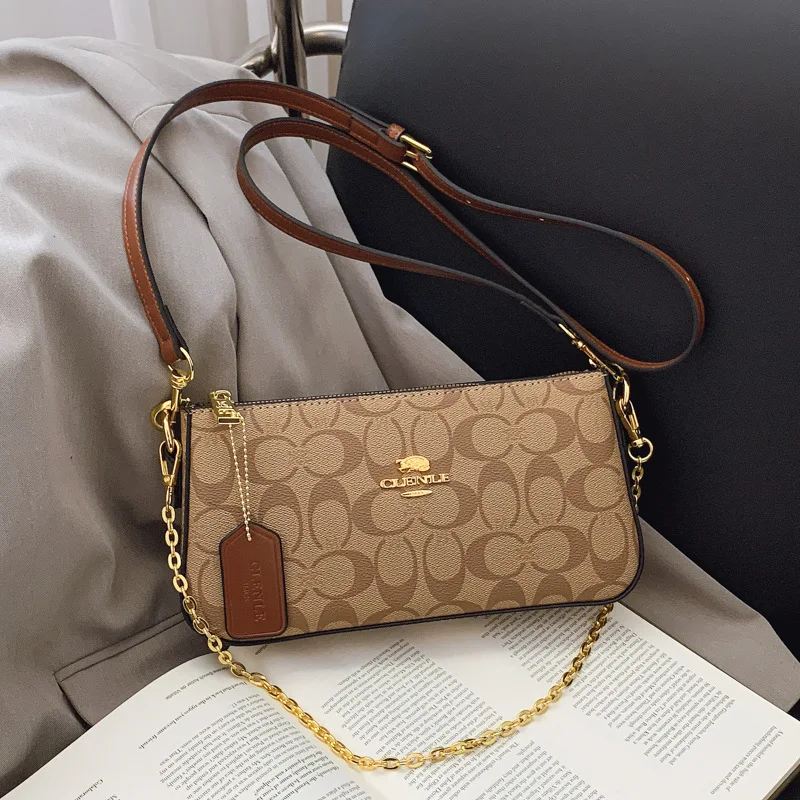 High-end Style Handbag with Chain Strap for Women, Vintage Print, Elegant Crossbody Bag, Shoulder Bag, Slant Bag, New
High-end Style Handbag with Chain Strap for Women, Vintage Print, Elegant Crossbody Bag, Shoulder Bag, Slant Bag, New