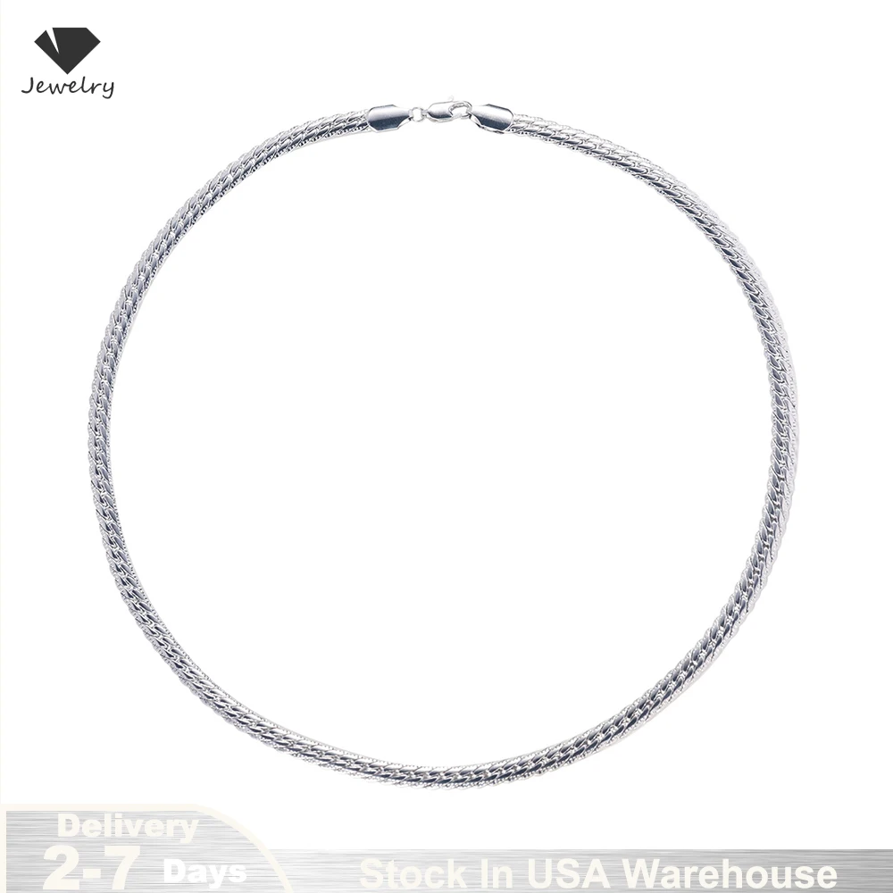 925 sterling silver Snake chain Necklace Noble for women men jewelry designer wedding engagement gifts 50/60cm Shipping from USA
925 sterling silver Snake chain Necklace Noble for women men jewelry designer wedding engagement gifts 50/60cm Shipping from USA