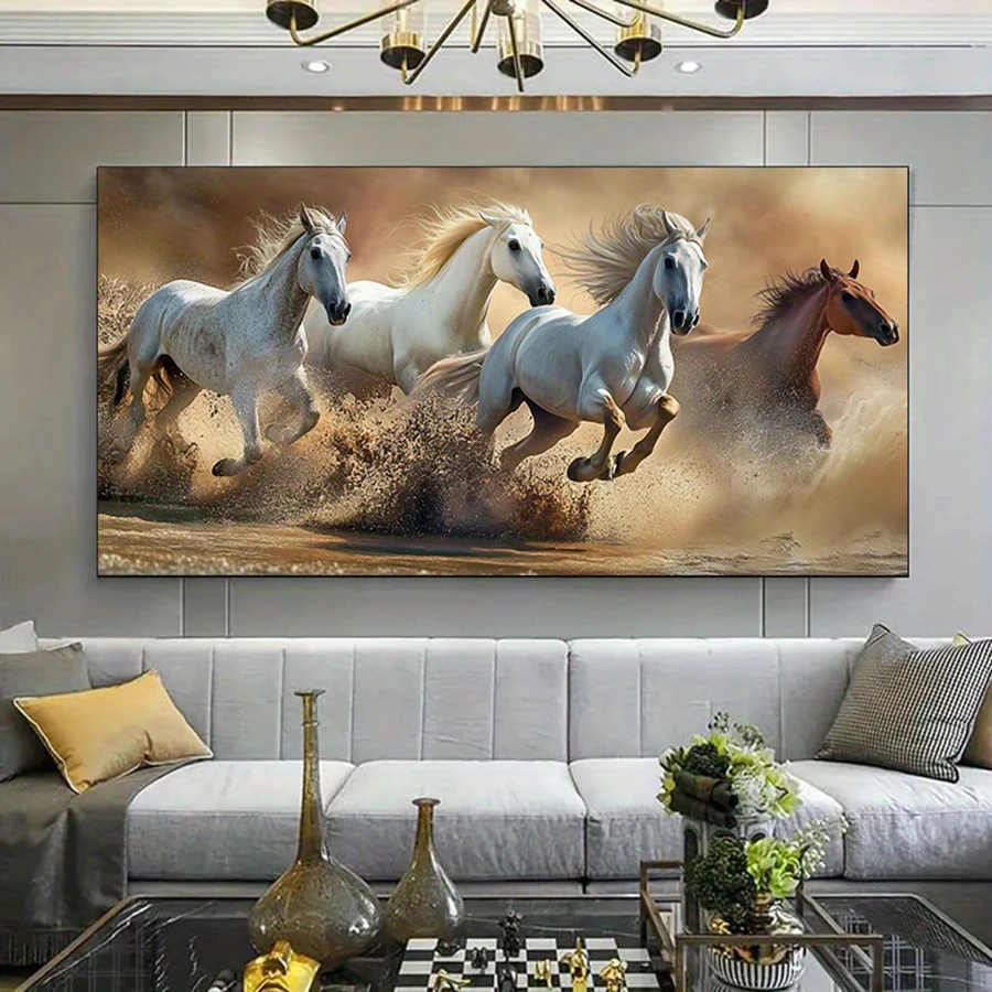 Galloping Horse Canvas Art Print - Frameless Vivid Earth Tones Wall Decor for Living Room & Bedroom, Perfect Gift for Horse Love
Galloping Horse Canvas Art Print - Frameless Vivid Earth Tones Wall Decor for Living Room & Bedroom, Perfect Gift for Horse Love